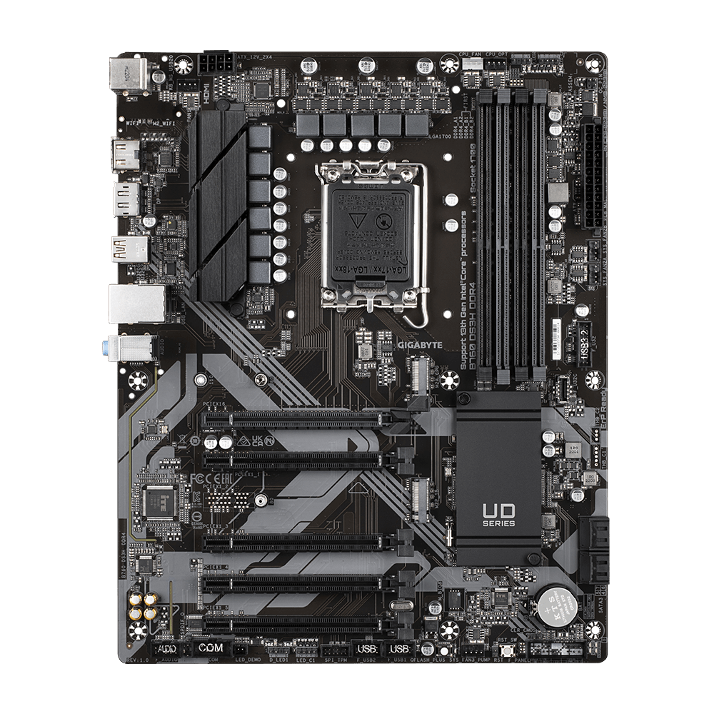 GIGABYTE B760 DS3H DDR4 ATX Mainboard Sockel 1700 M.2/HDMI/DP