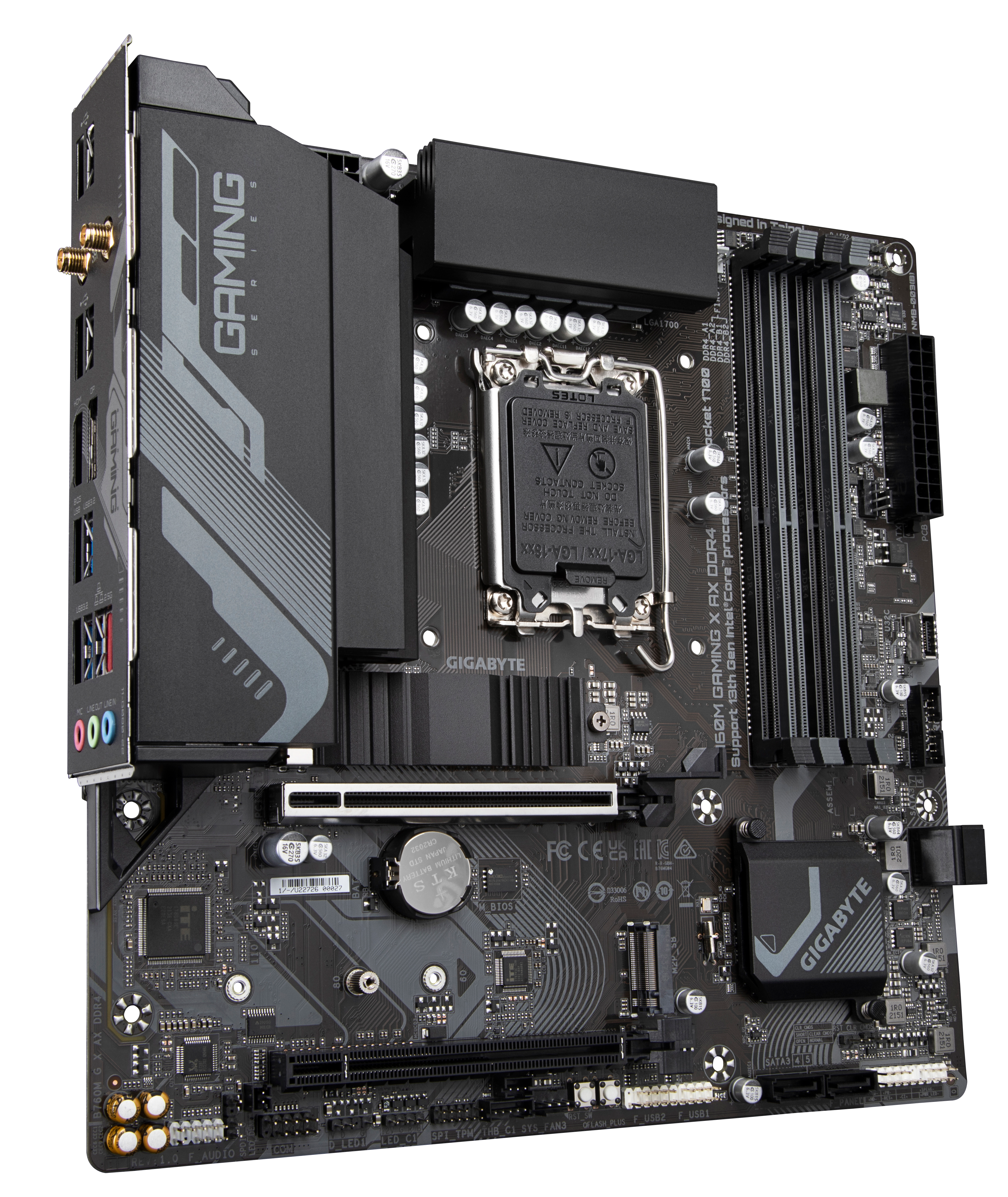 GIGABYTE B760M Gaming X AX DDR4 uATX Mainboard Sockel 1700 M.2/HDMI/DP/WIFI/BT