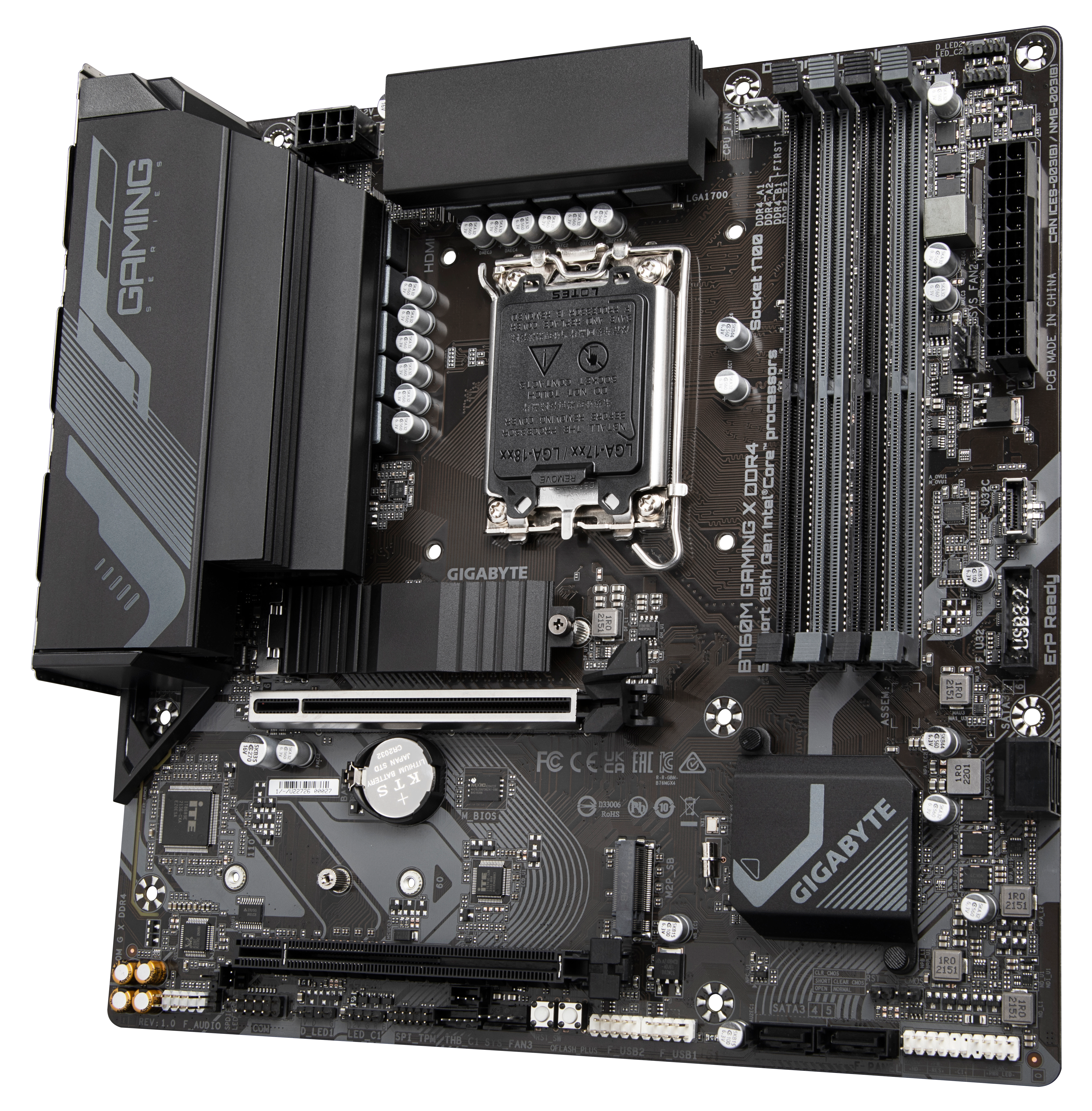 GIGABYTE B760M GAMING X DDR4 uATX Mainboard Sockel 1700 M.2/HDMI/DP