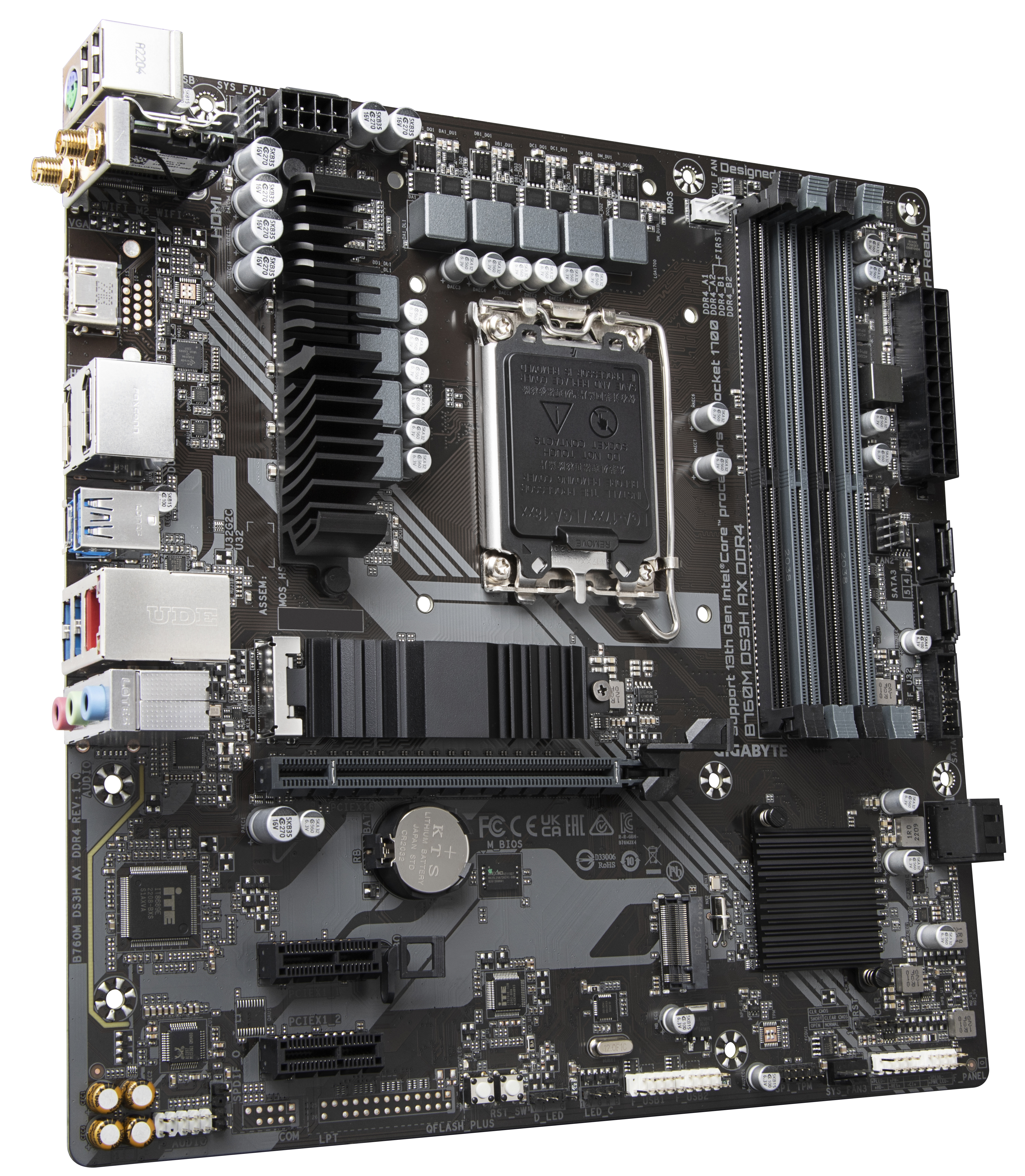 GIGABYTE B760M DS3H AX DDR4 ATX Mainboard Sockel 1700 M.2/HDMI/DP/WIFI/BT