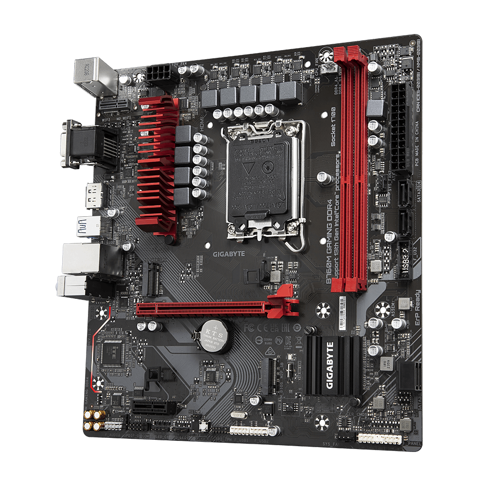 GIGABYTE B760M GAMING DDR4 uATX Mainboard Sockel 1700 M.2/HDMI/DP