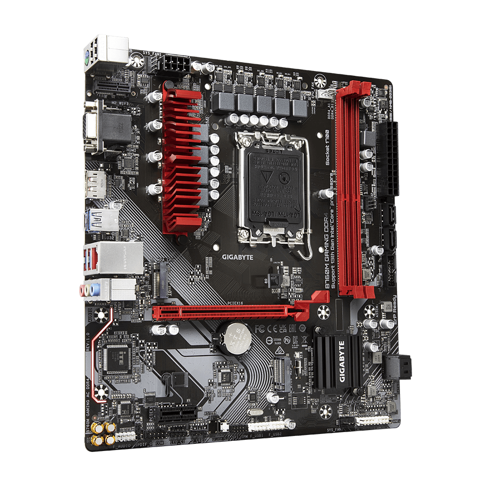 GIGABYTE B760M GAMING DDR4 uATX Mainboard Sockel 1700 M.2/HDMI/DP