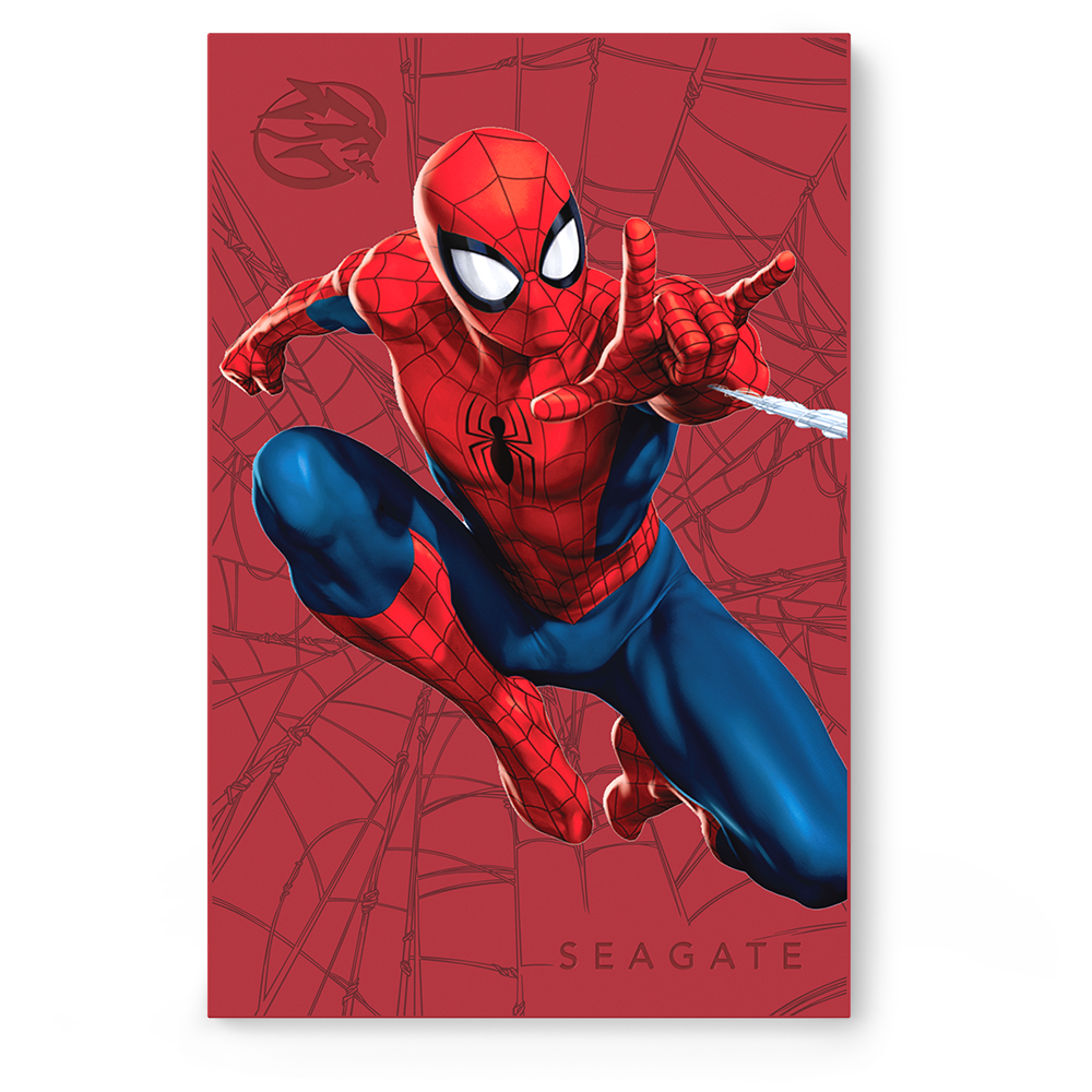 Seagate Firecuda 2 TB externe Festplatte 3,5 Zoll Spider-Man Special Edition