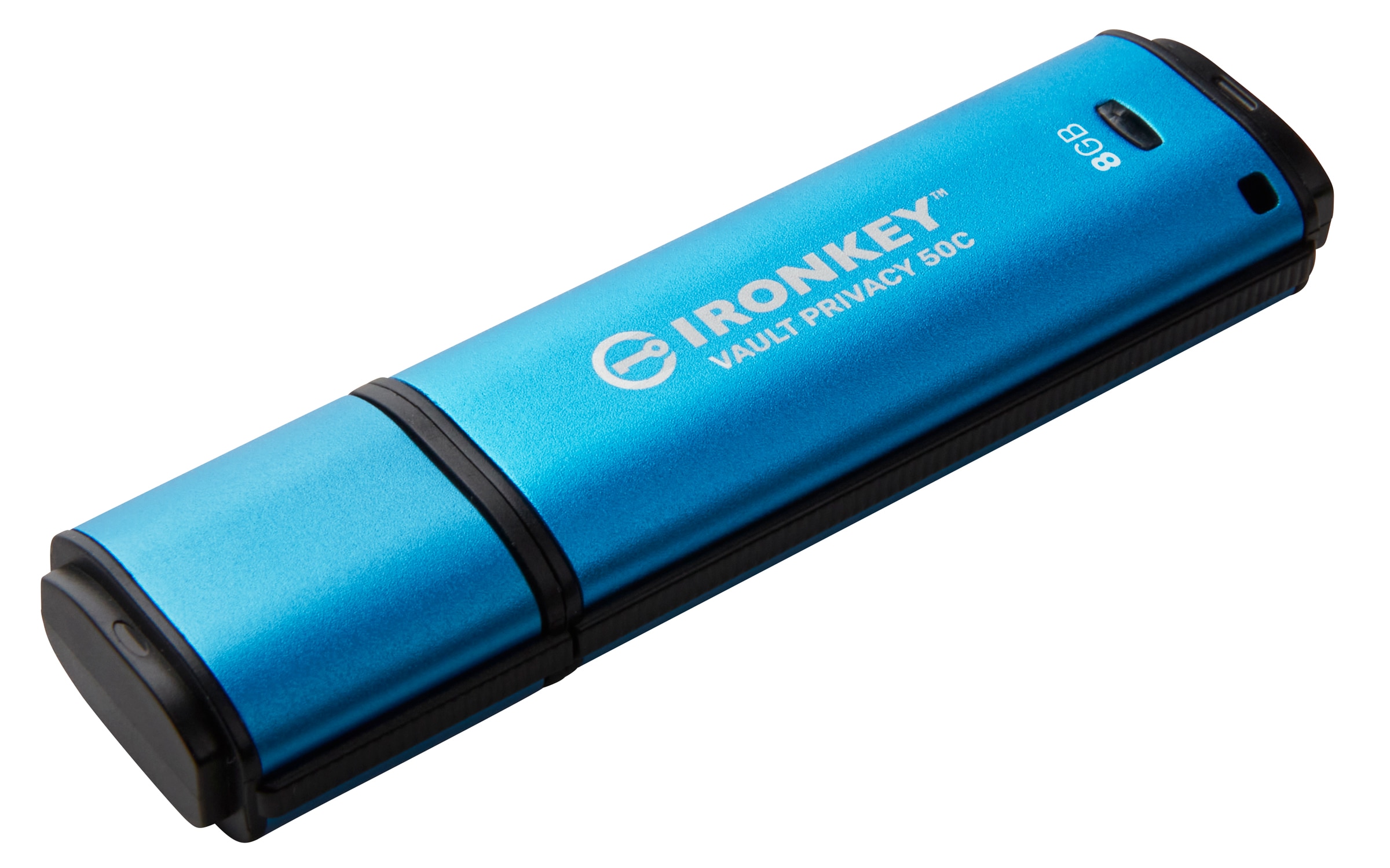 Kingston 8 GB IronKey Vault Privacy 50C Verschlüsselter USB-Stick Metall USB 3.2