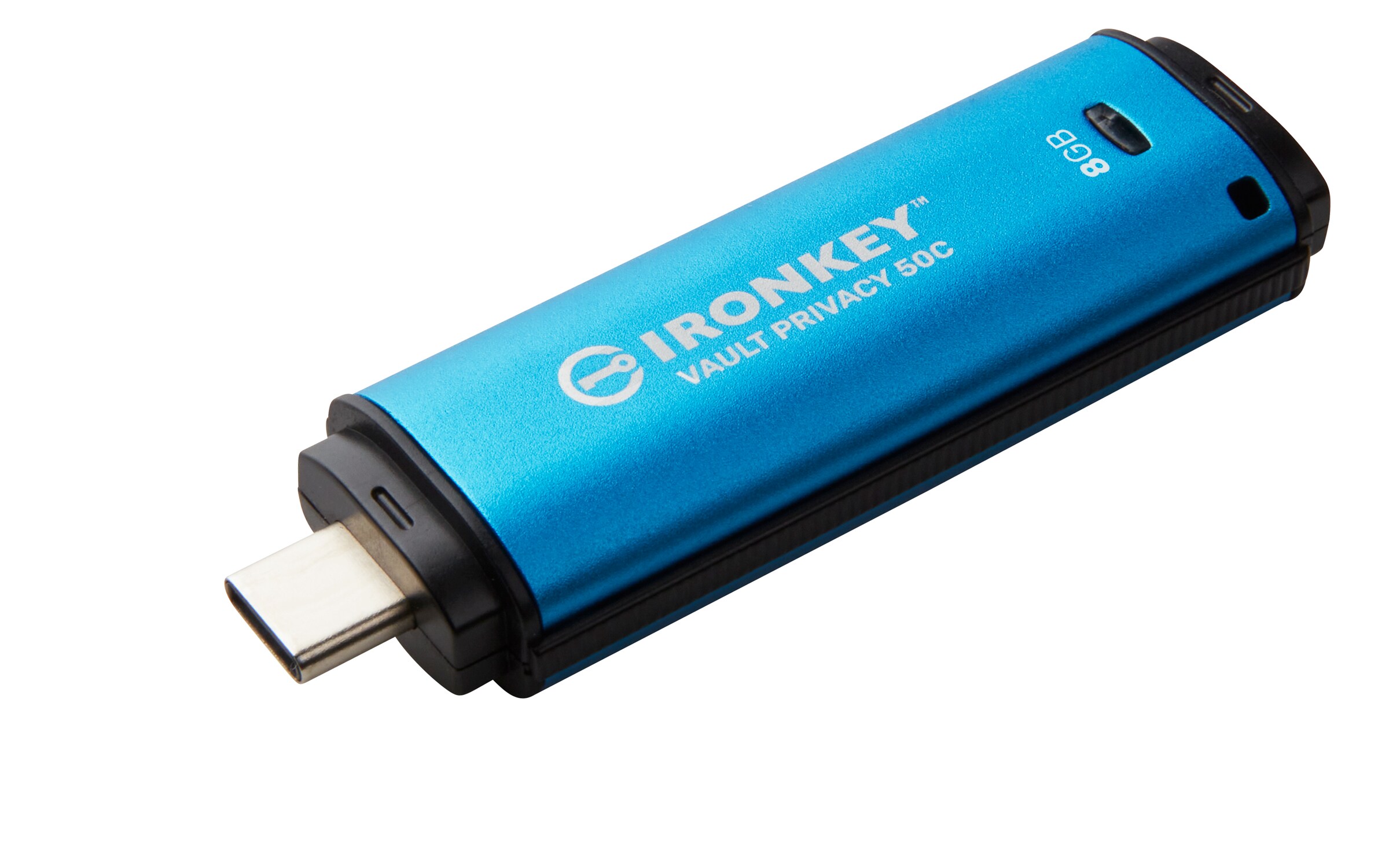 Kingston 8 GB IronKey Vault Privacy 50C Verschlüsselter USB-Stick Metall USB 3.2