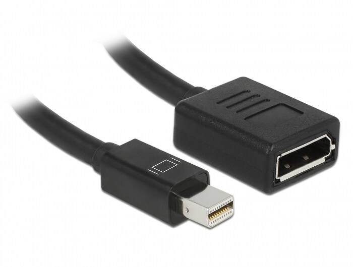 DeLOCK 65554 Adapter mini DisplayPort 1.2 Stecker 4K auf Displayport-Buchse