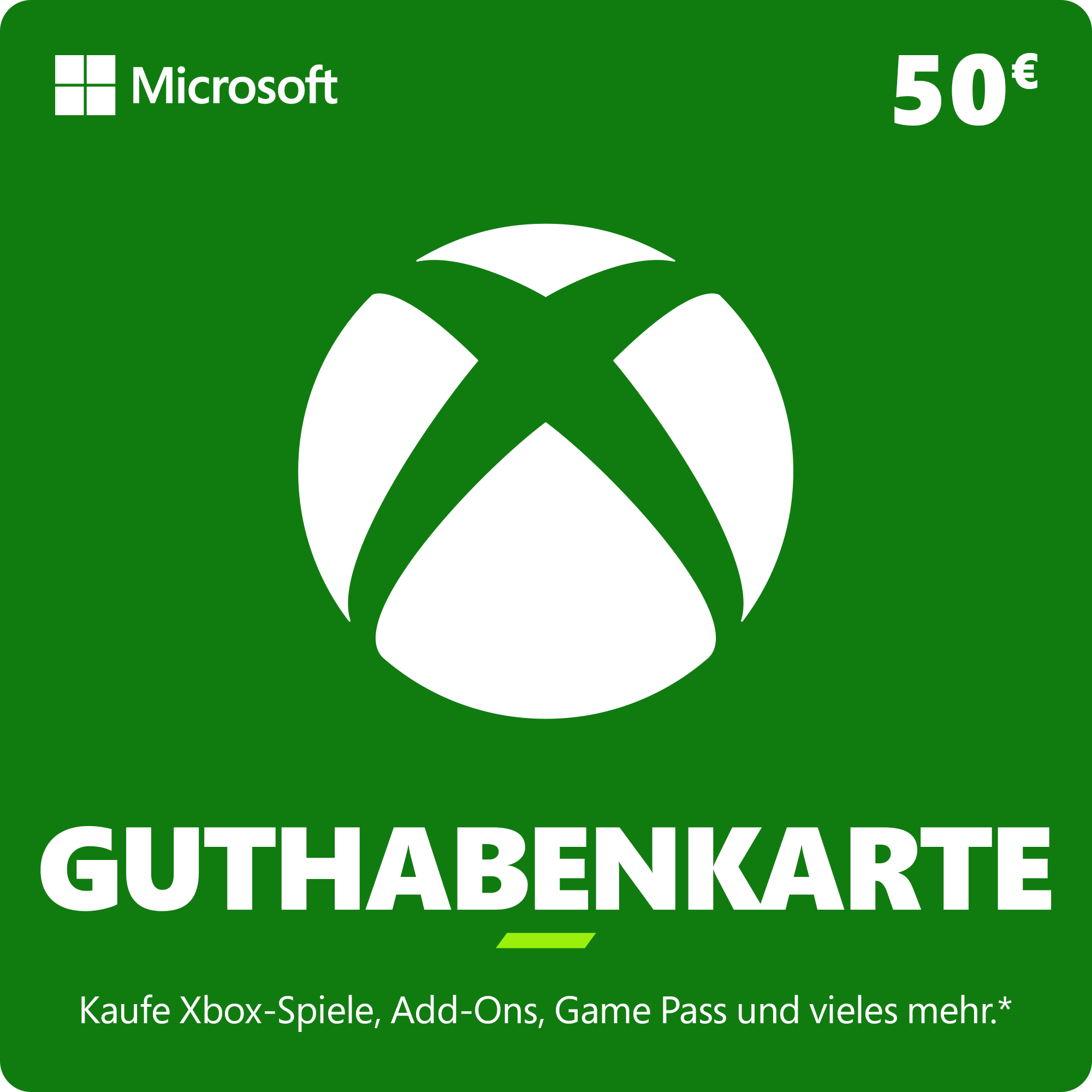 Xbox Guthabenkarte 50 EUR