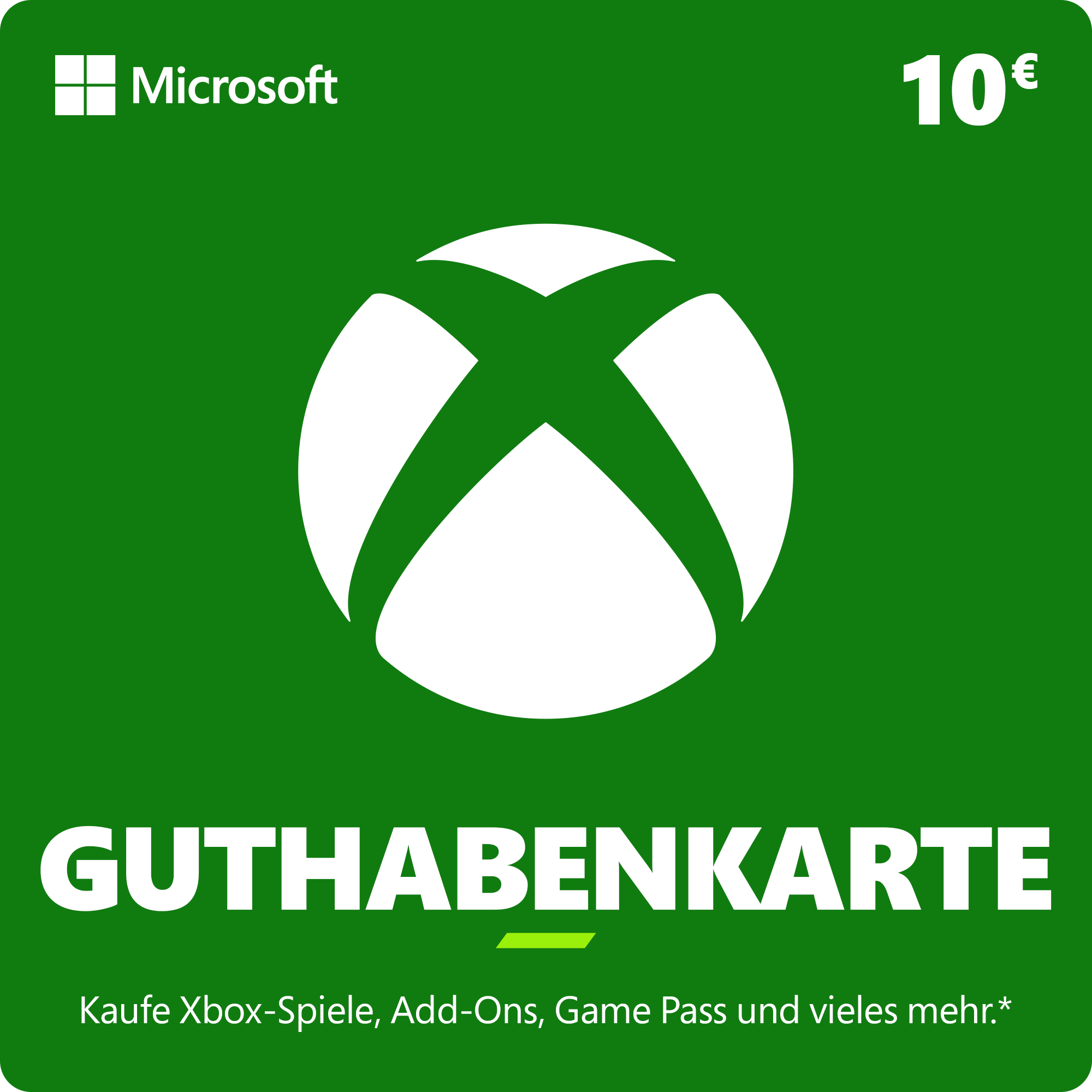 Xbox Guthabenkarte 10 EUR