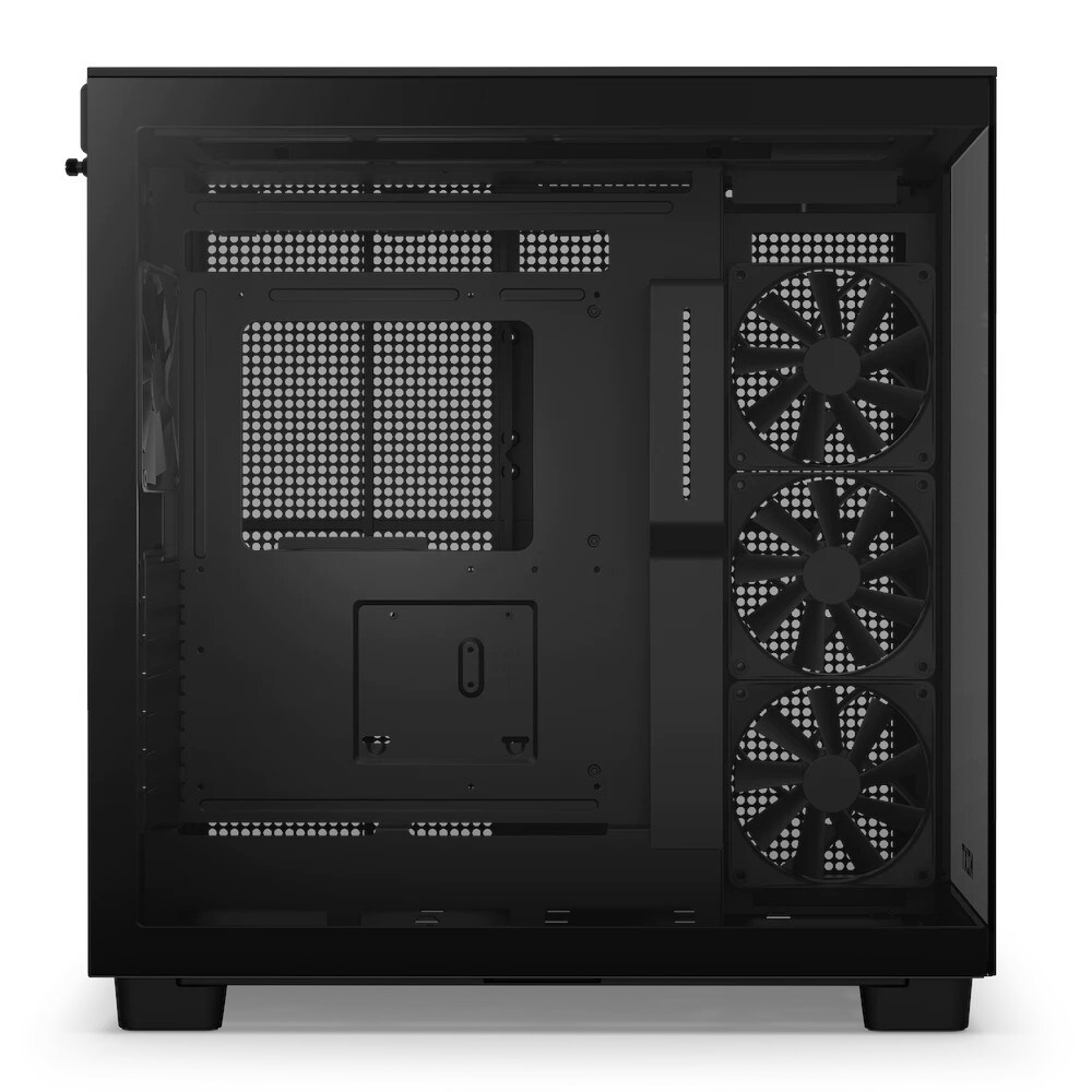 NZXT H9 Flow Black Midi Tower ATX Gaming Gehäuse schwarz mit Glasfenster