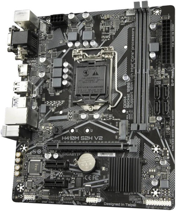 Gigabyte H410M S2H V2 mATX Mainboard Sockel 1200 HDMI/DVI/VGA/M.2/USB3.2(Gen1)