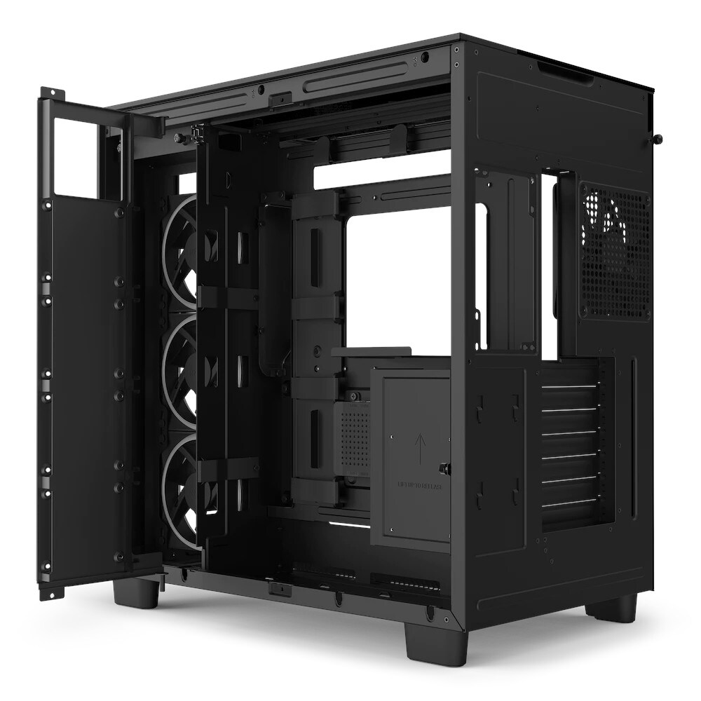 NZXT H9 Elite Black Midi Tower ATX Gaming Gehäuse schwarz mit Glasfenster