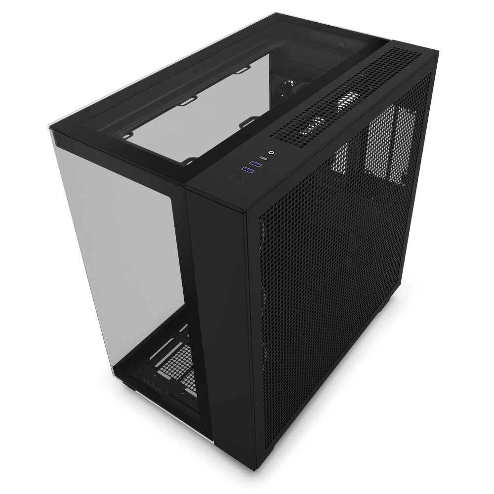 NZXT H9 Elite Black Midi Tower ATX Gaming Gehäuse schwarz mit Glasfenster