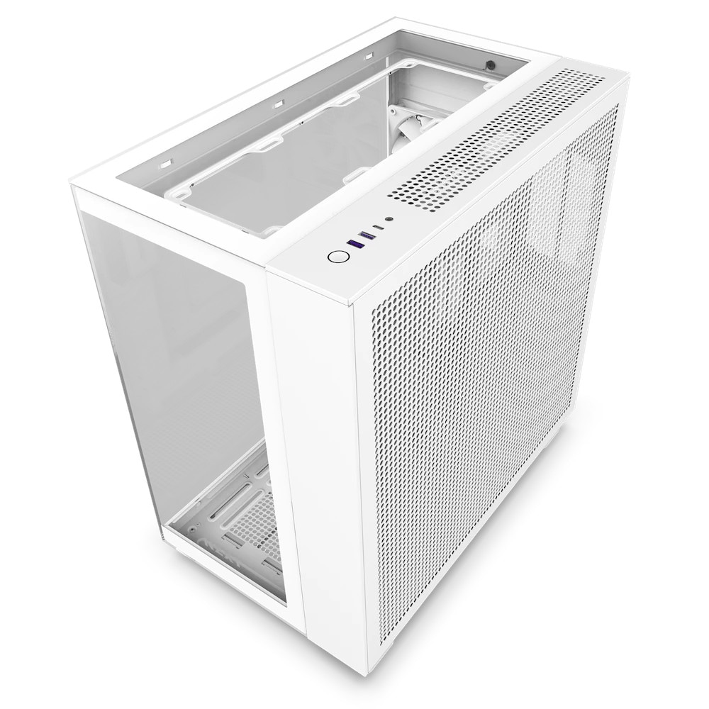 NZXT H9 Elite White Midi Tower ATX Gaming Gehäuse weiß mit Glasfenster