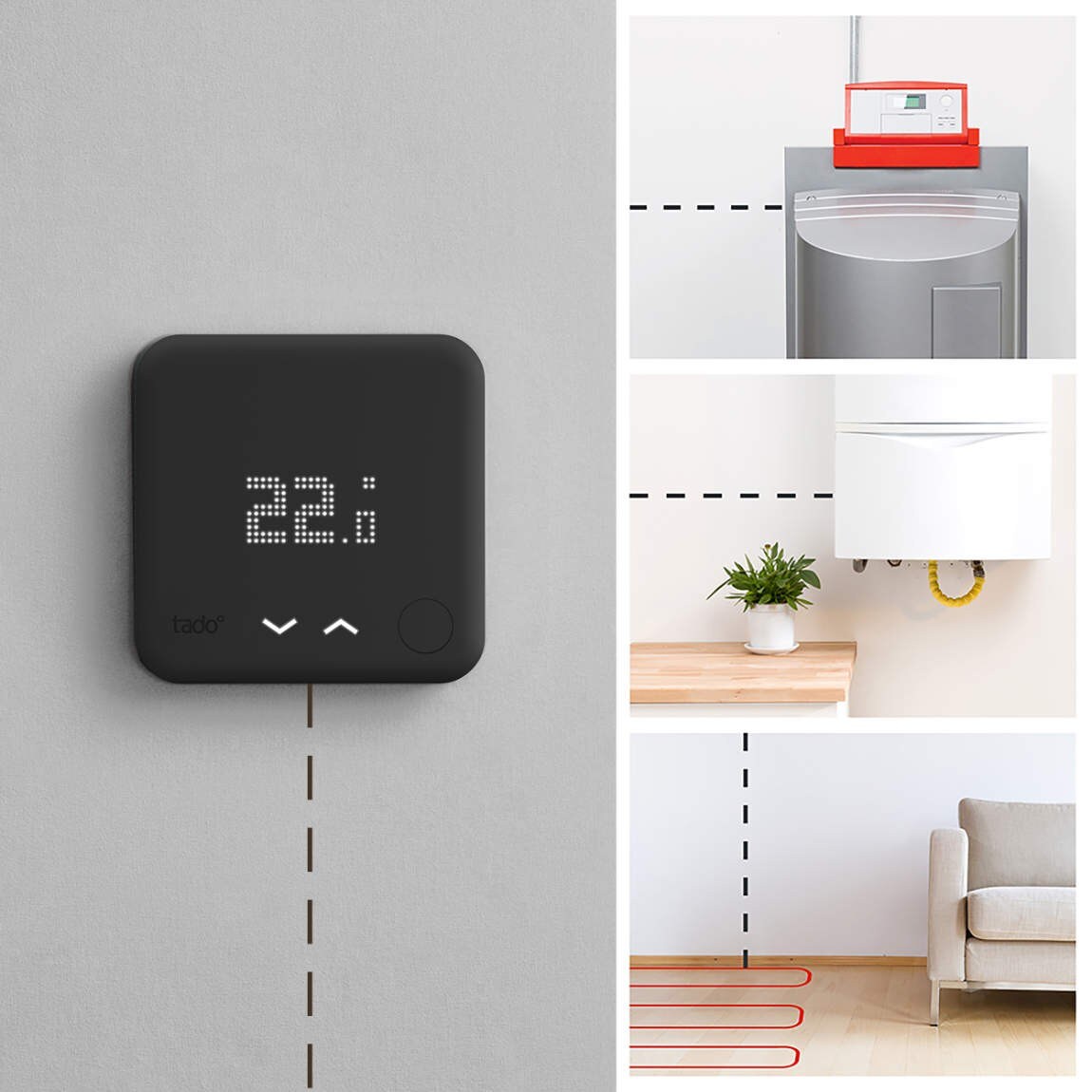 tado° Smartes Thermostat - Zusatzprodukt für intelligente  Heizungssteuerung, sw ++ Cyberport