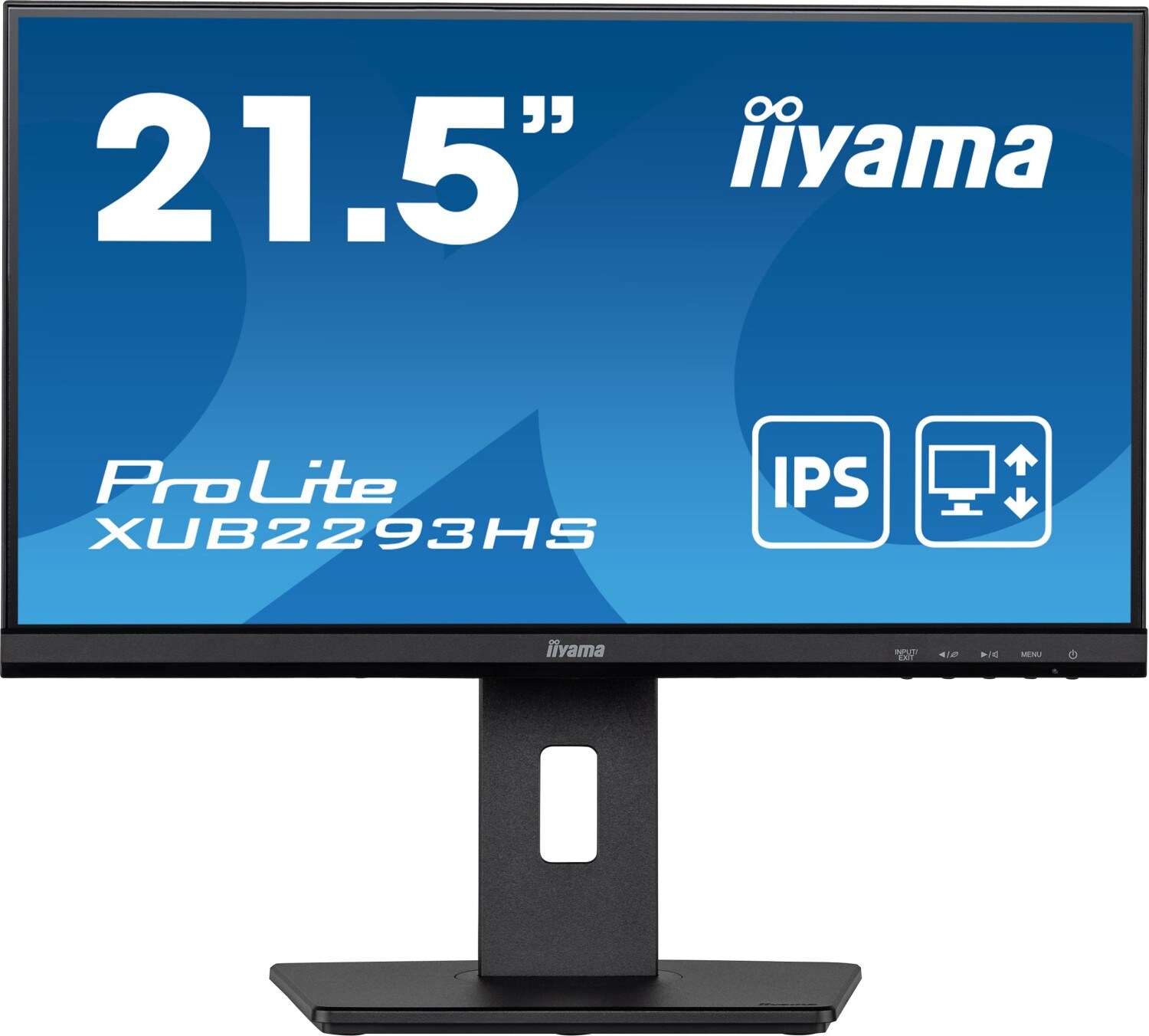 iiyama ProLite XUB2293HS-B5 54,6cm (21,5") FHD IPS Monitor HDMI/DP 75Hz Pivot