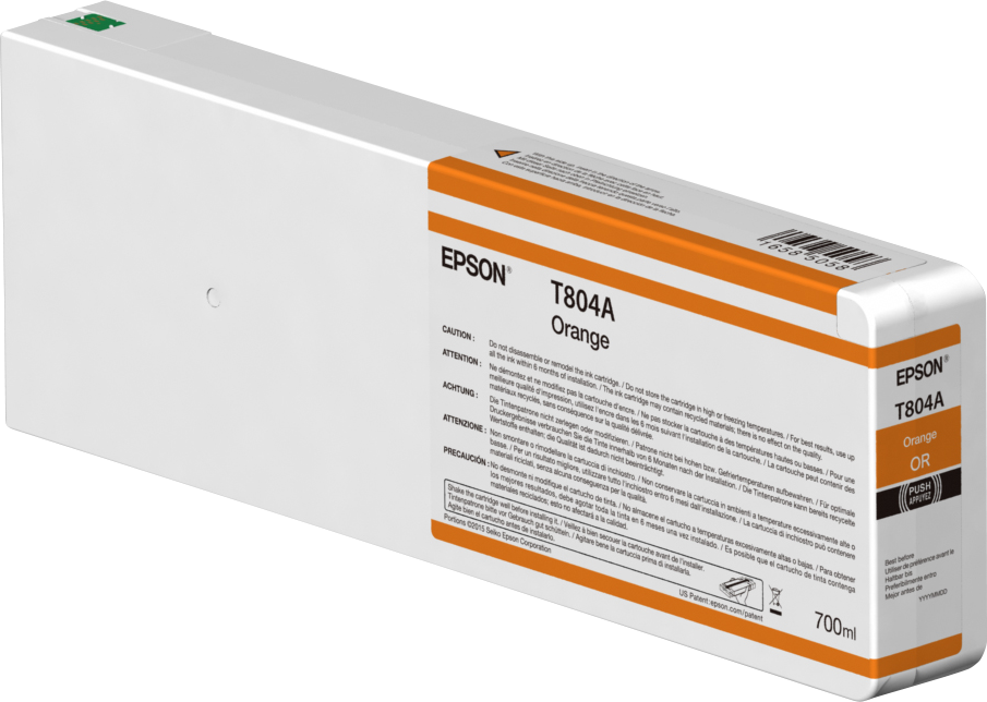 Epson C13T804A00 Druckerpatrone 700ml Orange T804A00 UltraChrome