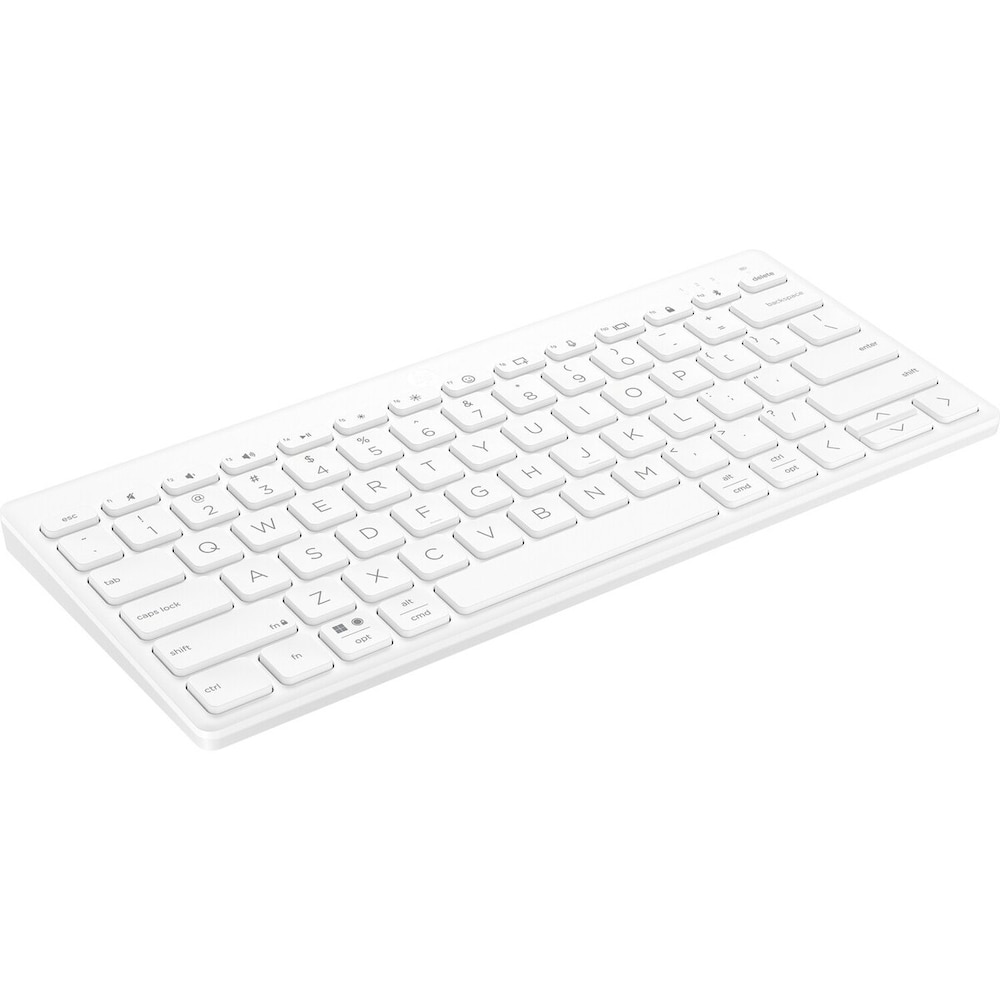 HP 350 Compact Multi-Device Kabellose Bluetooth Tastatur, weiß