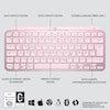 Logitech MX Keys Mini Kabellose Tastatur Rose