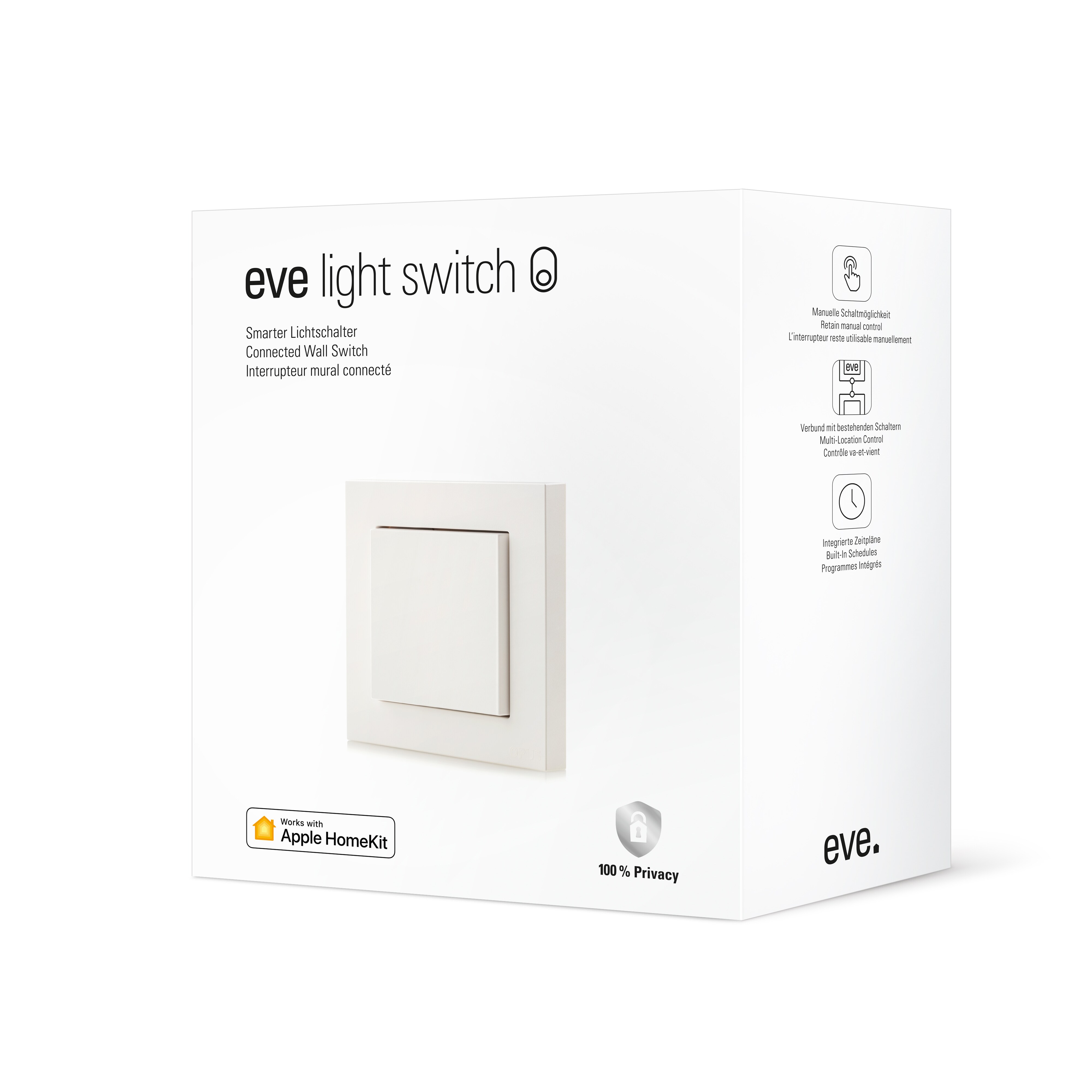 Eve Light Switch - Smarter Lichtschalter mit Apple HomeKit-Technologie