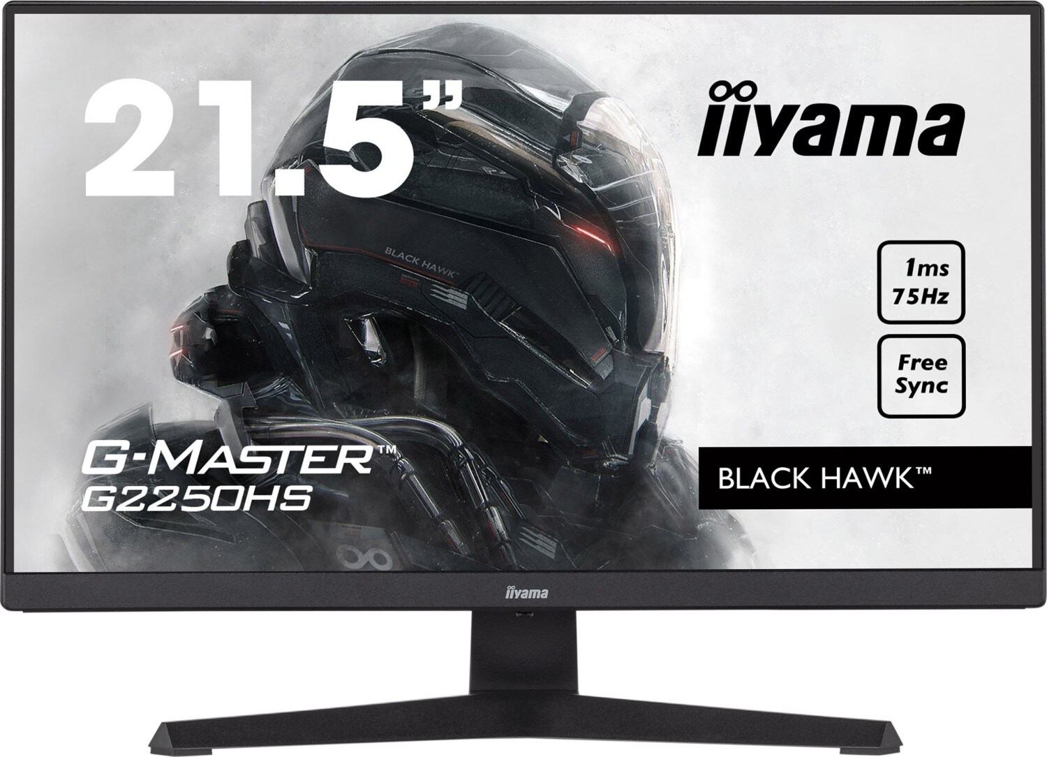 iiyama G-Master G2250HS-B1 54,6cm (21,5") FHD Monitor HDMI/DP 1ms FreeSync