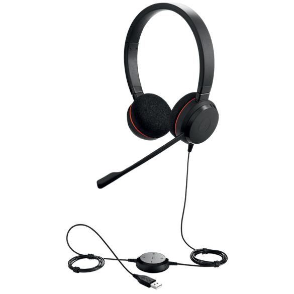 Jabra Evolve 20 MS Stereo USB Headset schwarz USB-A