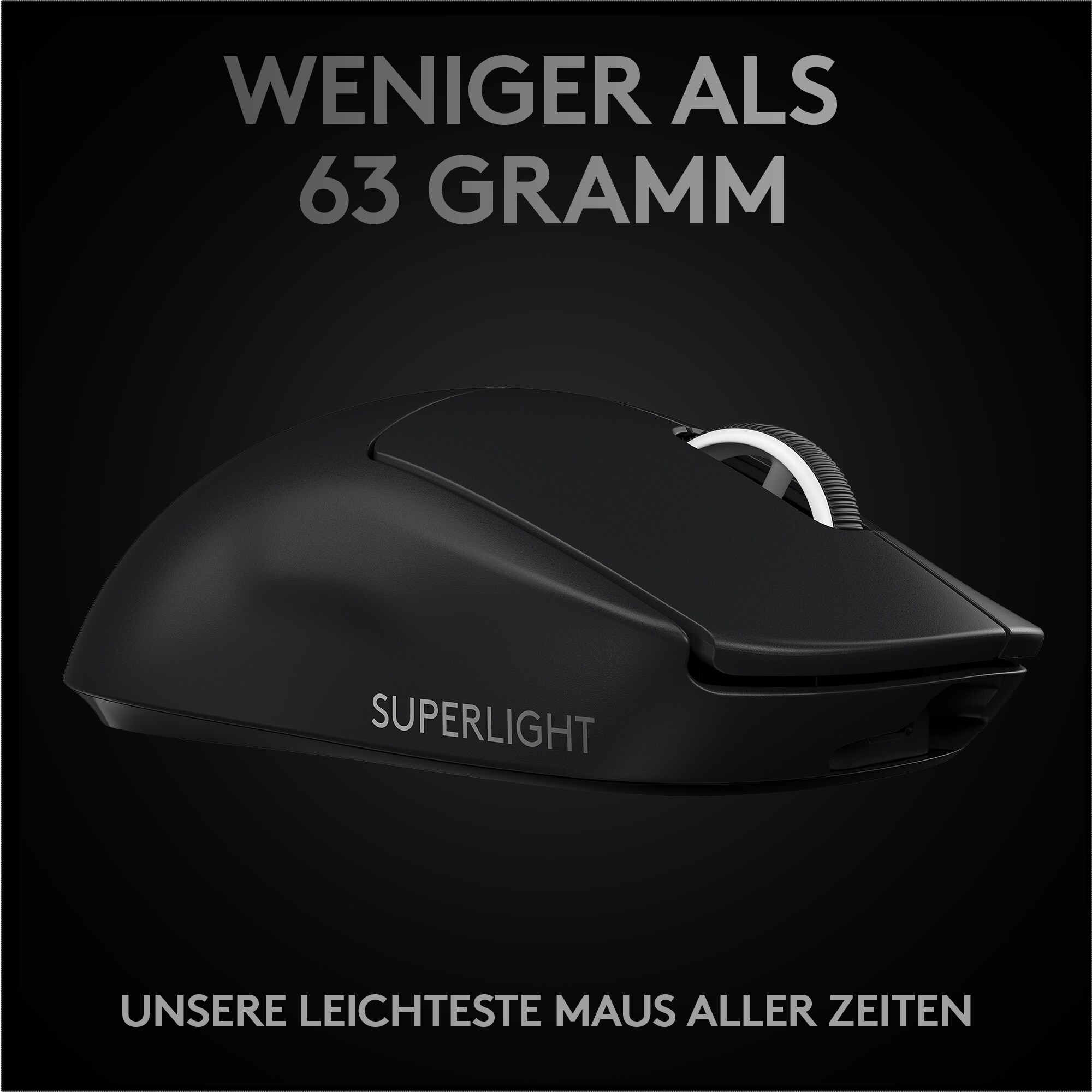 Logitech PRO X SUPERLIGHT Kabellose Gaming Maus schwarz