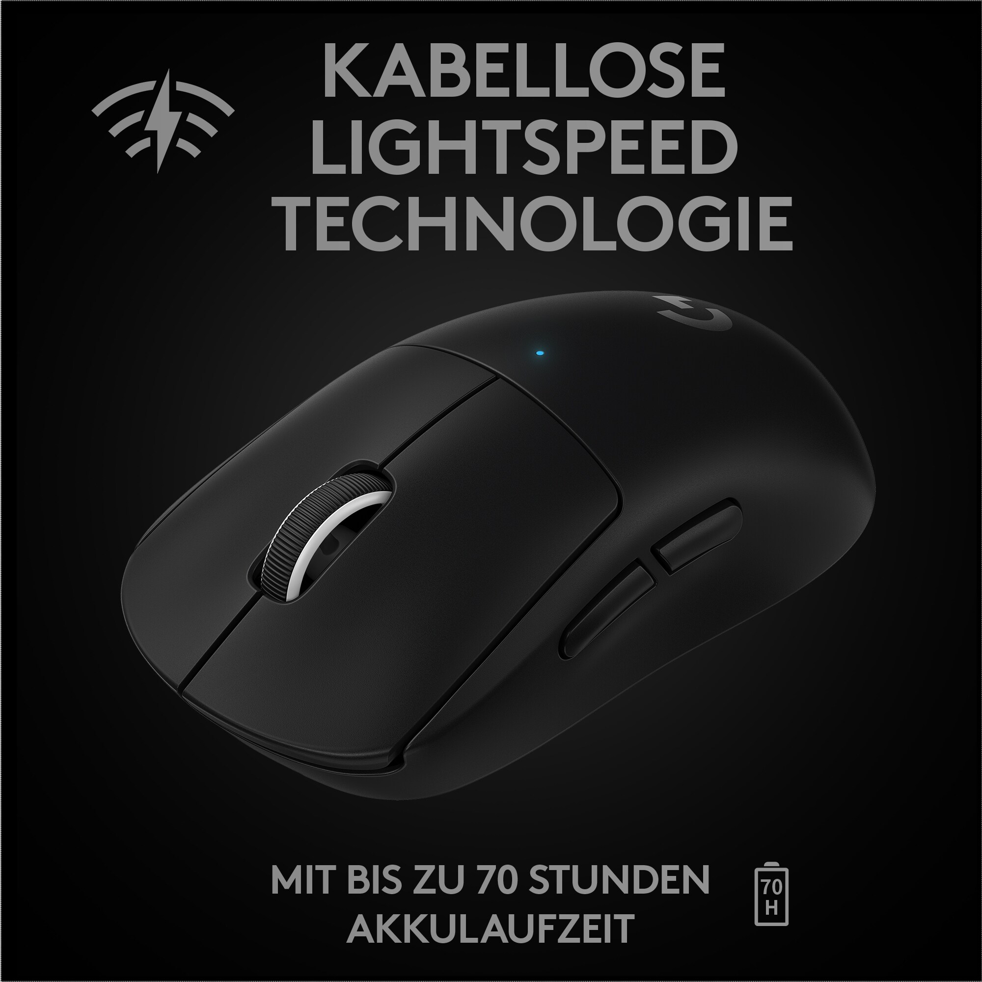 Logitech PRO X SUPERLIGHT Kabellose Gaming Maus schwarz