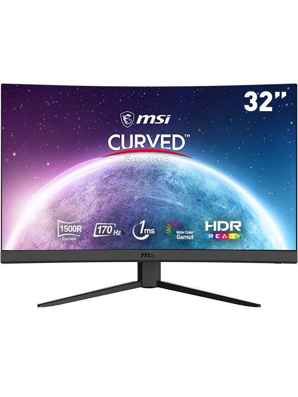 MSI Optix G32CQ4DE E2 80cm (31.5") WQHD VA Gaming Monitor HDMI/DP 170Hz 1ms