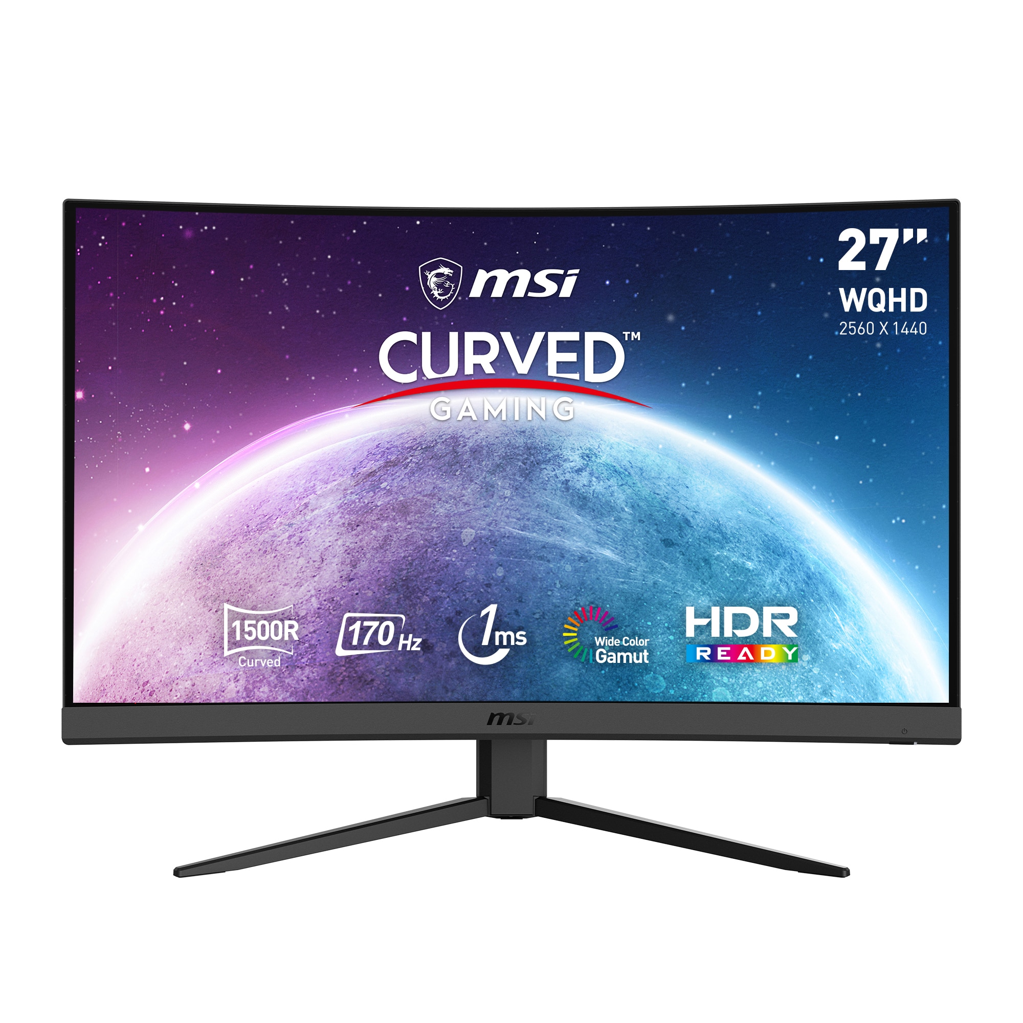 MSI G27CQ4DE E2 69cm (27") WQHD VA Gaming Monitor HDMI/DP 170Hz 1ms FreeSync