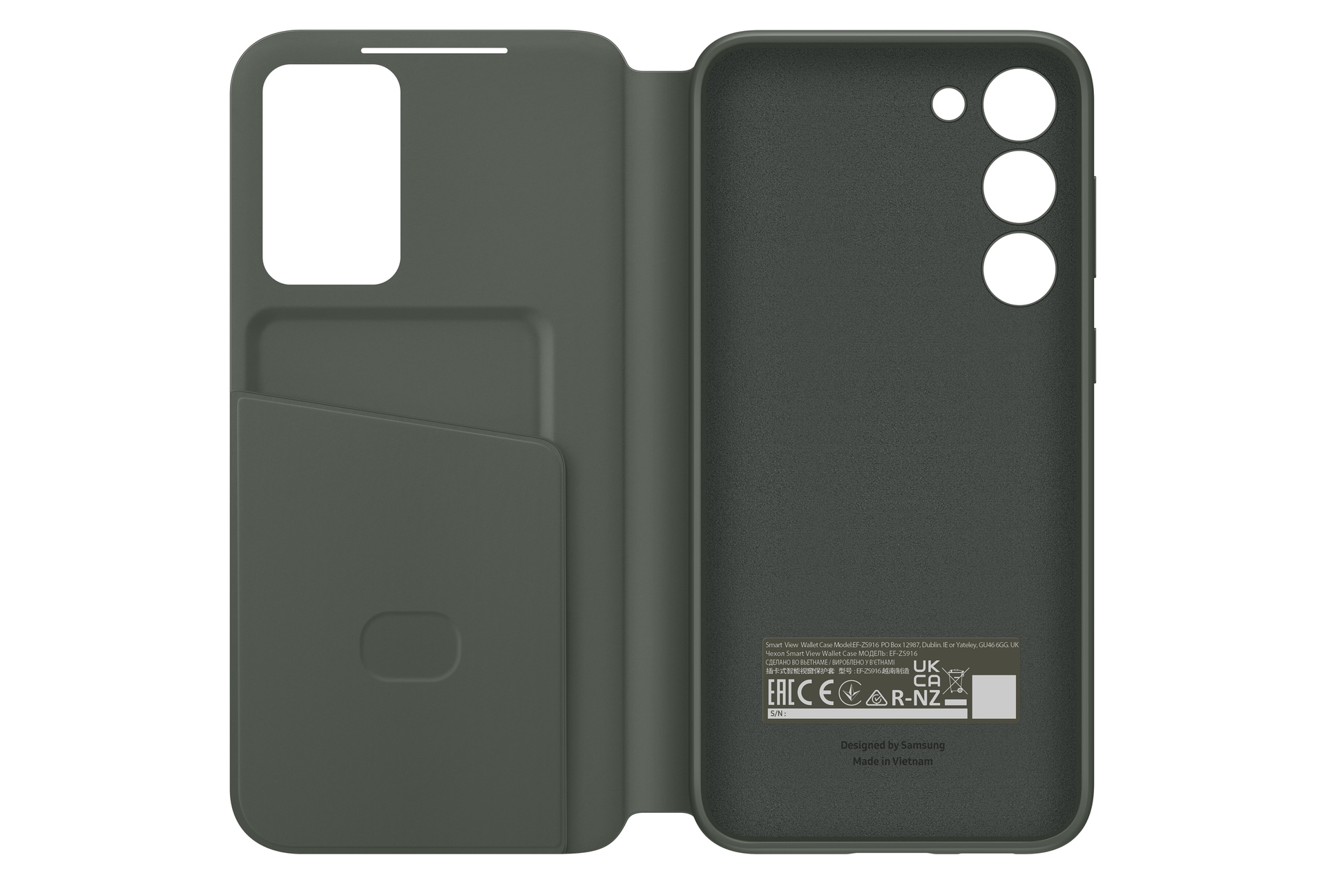 Samsung Smart View Wallet Case EF-ZS916 für Galaxy S23+ Grün