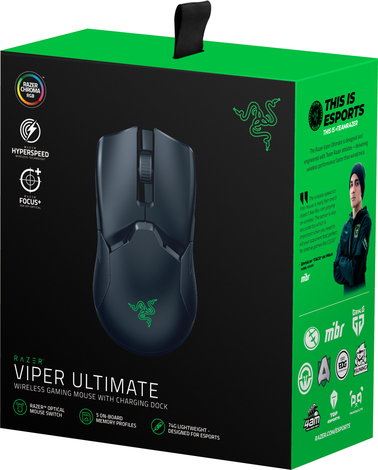 RAZER Viper Ultimate Kabellose Gaming Maus inkl. Ladedock