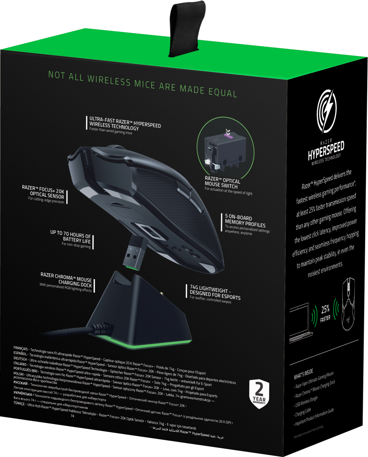 RAZER Viper Ultimate Kabellose Gaming Maus inkl. Ladedock