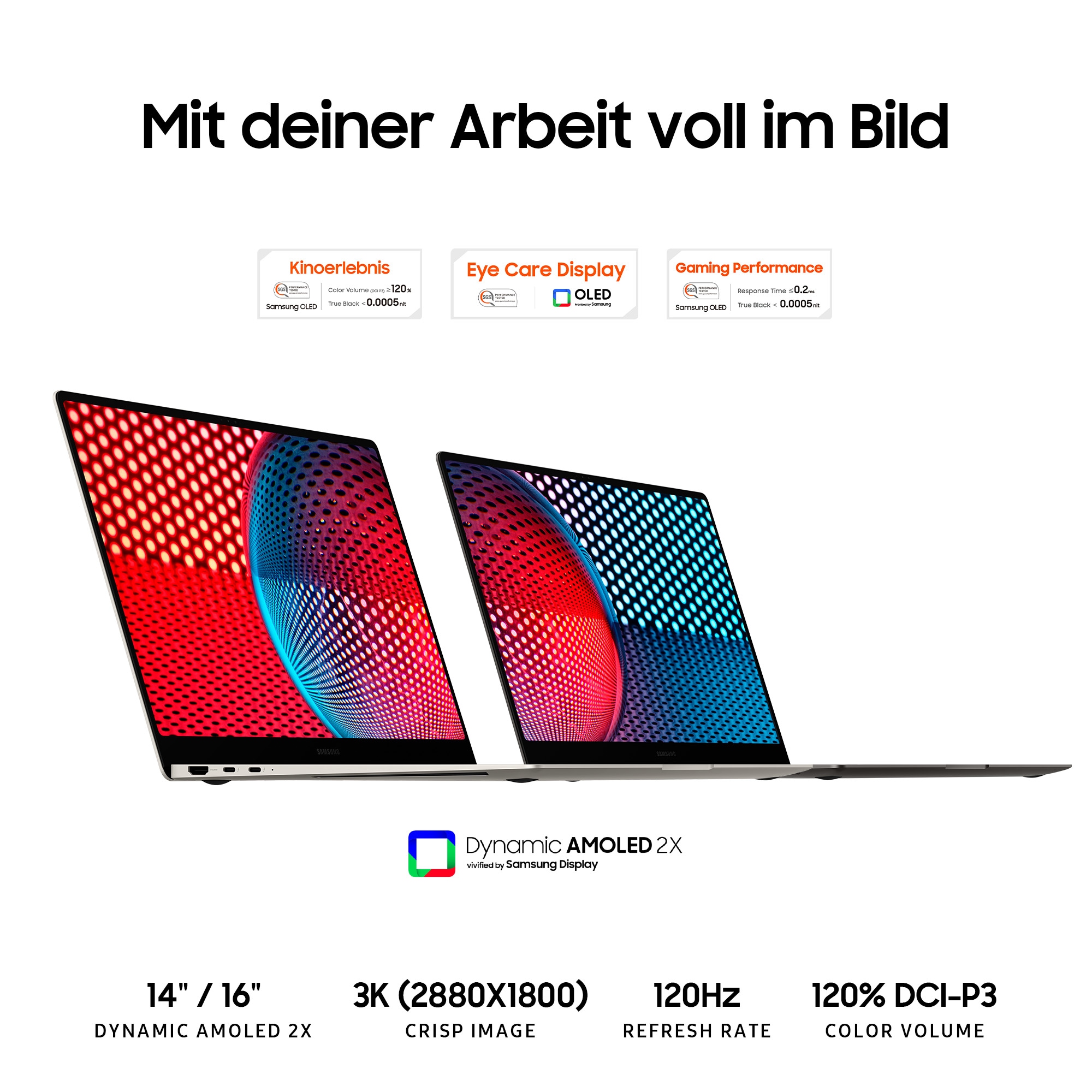SAMSUNG Galaxy Book3 Pro NP960XFG-KC3DE i5-1340P 8GB/512GB SSD 16" WQXGA+ W11
