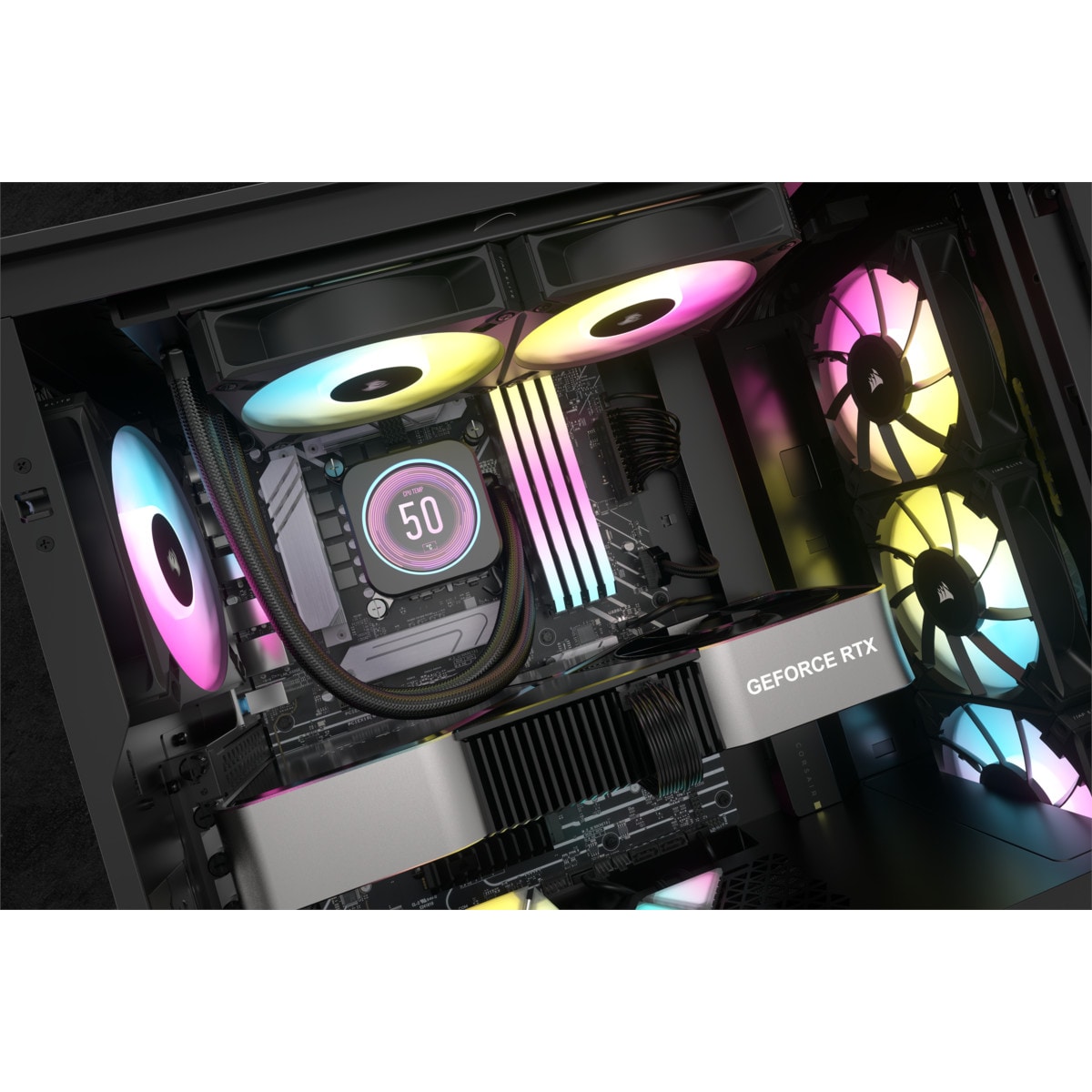 Corsair ICUE H100i Elite XT LCD RGB Wasserkühlung Intel und AMD CPU