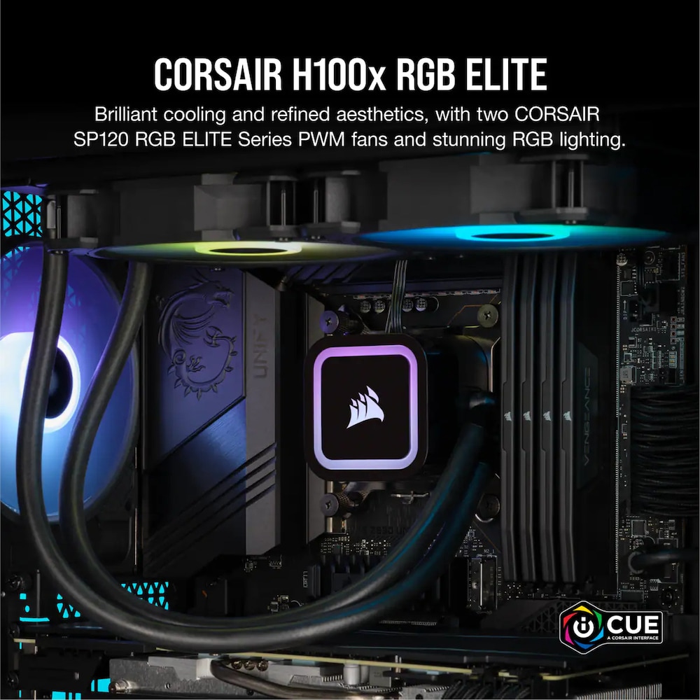 Corsair ICUE H100x RGB ELITE Wasserkühlung Intel und AMD CPU ++ Cyberport