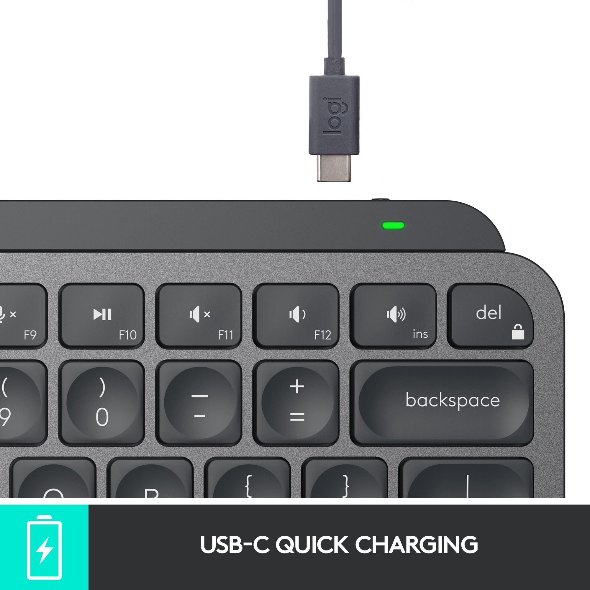 Logitech MX Keys Mini Kabellose Tastatur Graphite