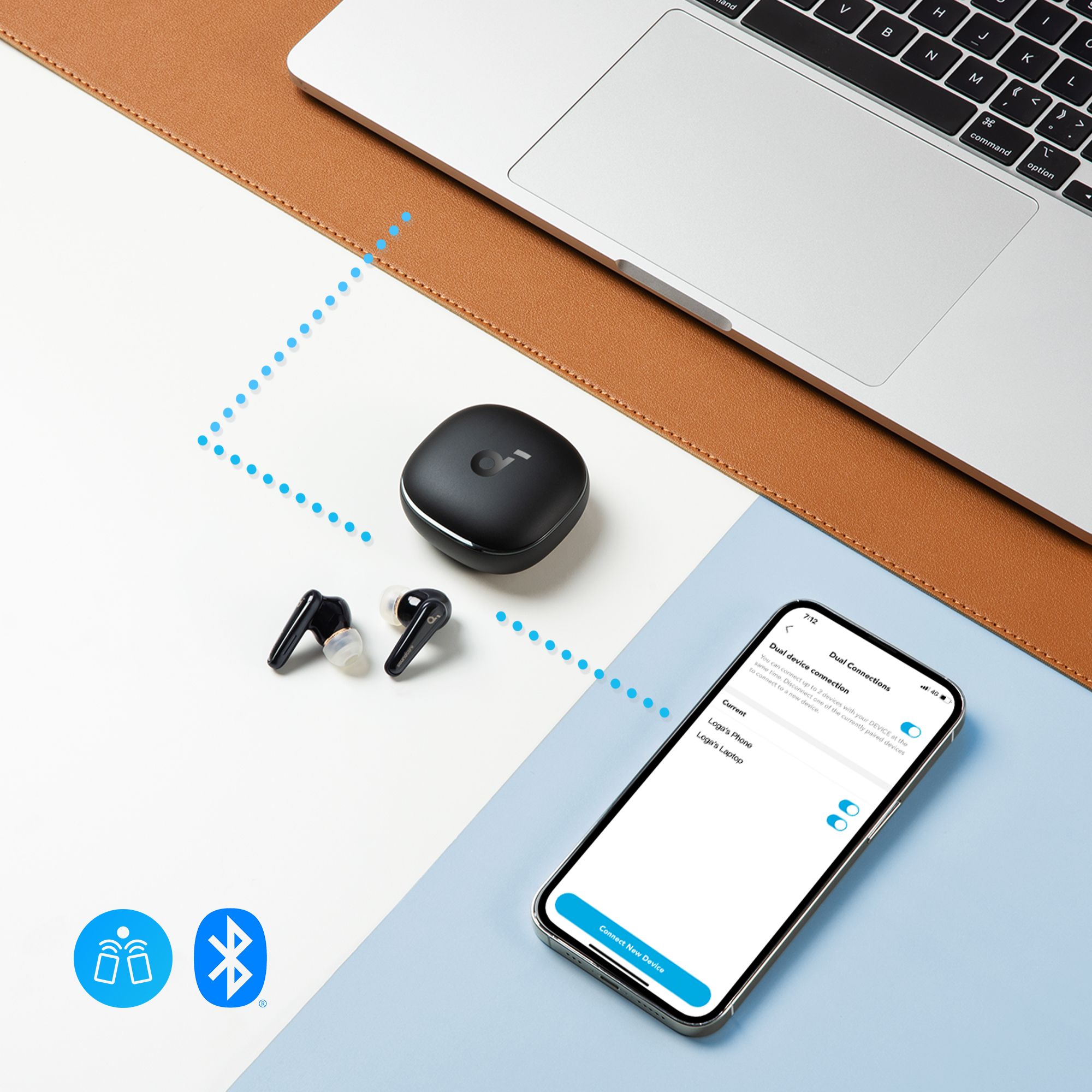 Soundcore by Anker Liberty 4 True-Wireless In-Ear Bluetooth-Kopfhörer, schwarz