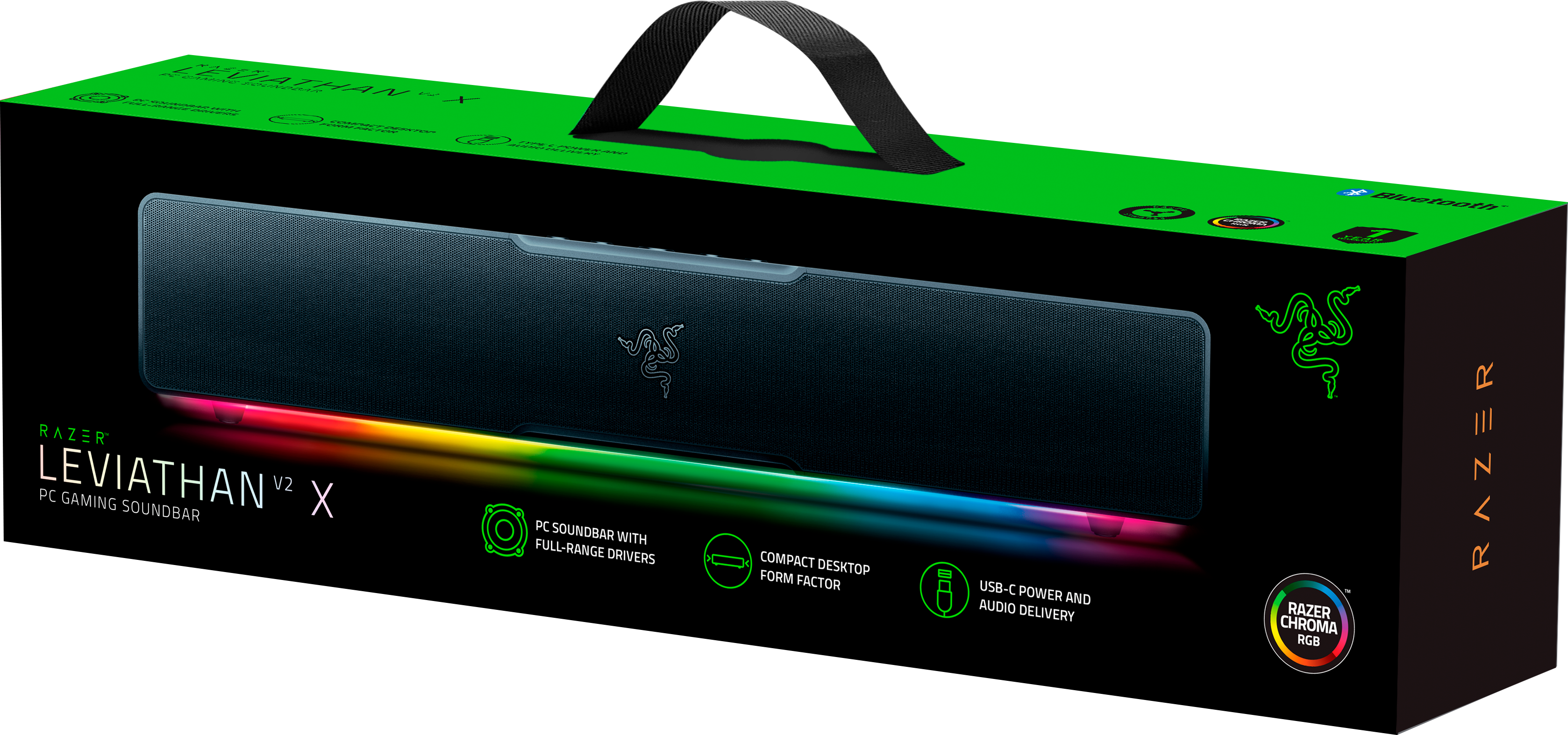 RAZER Leviathan V2 X USB-C Soundbar / RAZER CHROMA™ RGB