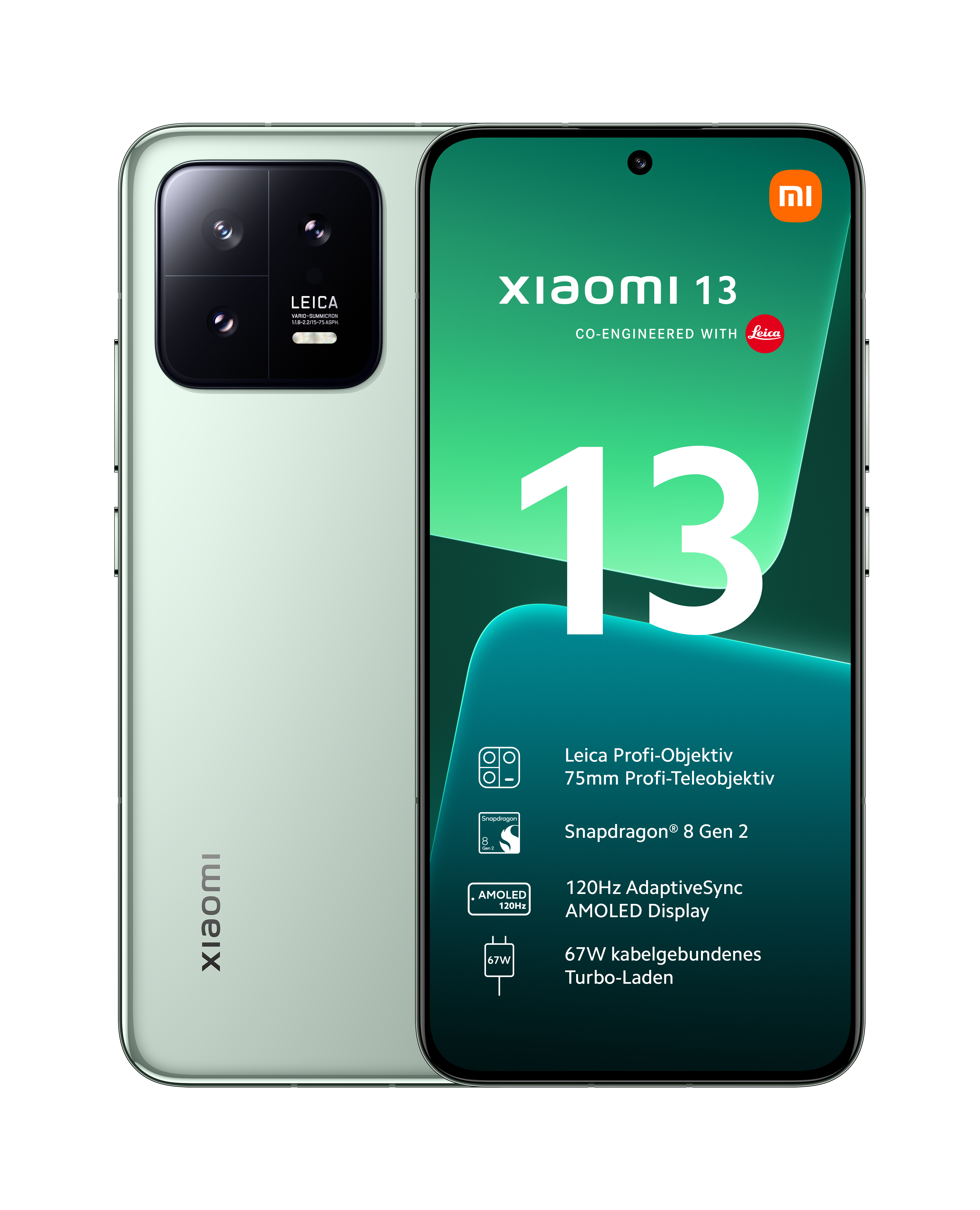 Xiaomi 13 5G 8/256GB Dual-SIM Smartphone flora green EU ++ Cyberport