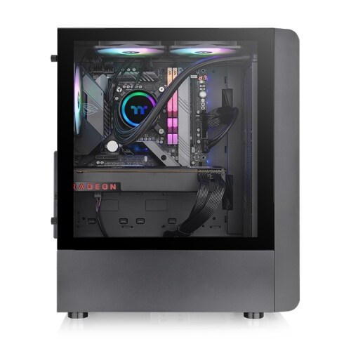 Thermaltake S200 TG ARGB Mid Tower ATX Gehäuse Sichtfenster schwarz