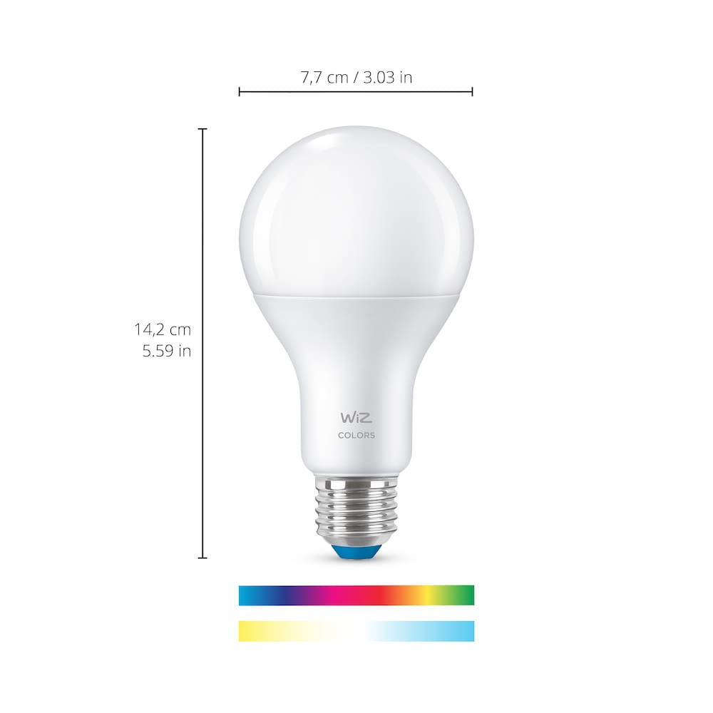 WiZ smarte Lampe mit bis zu 16 Millionen Farbe A67 E27 Wi-Fi