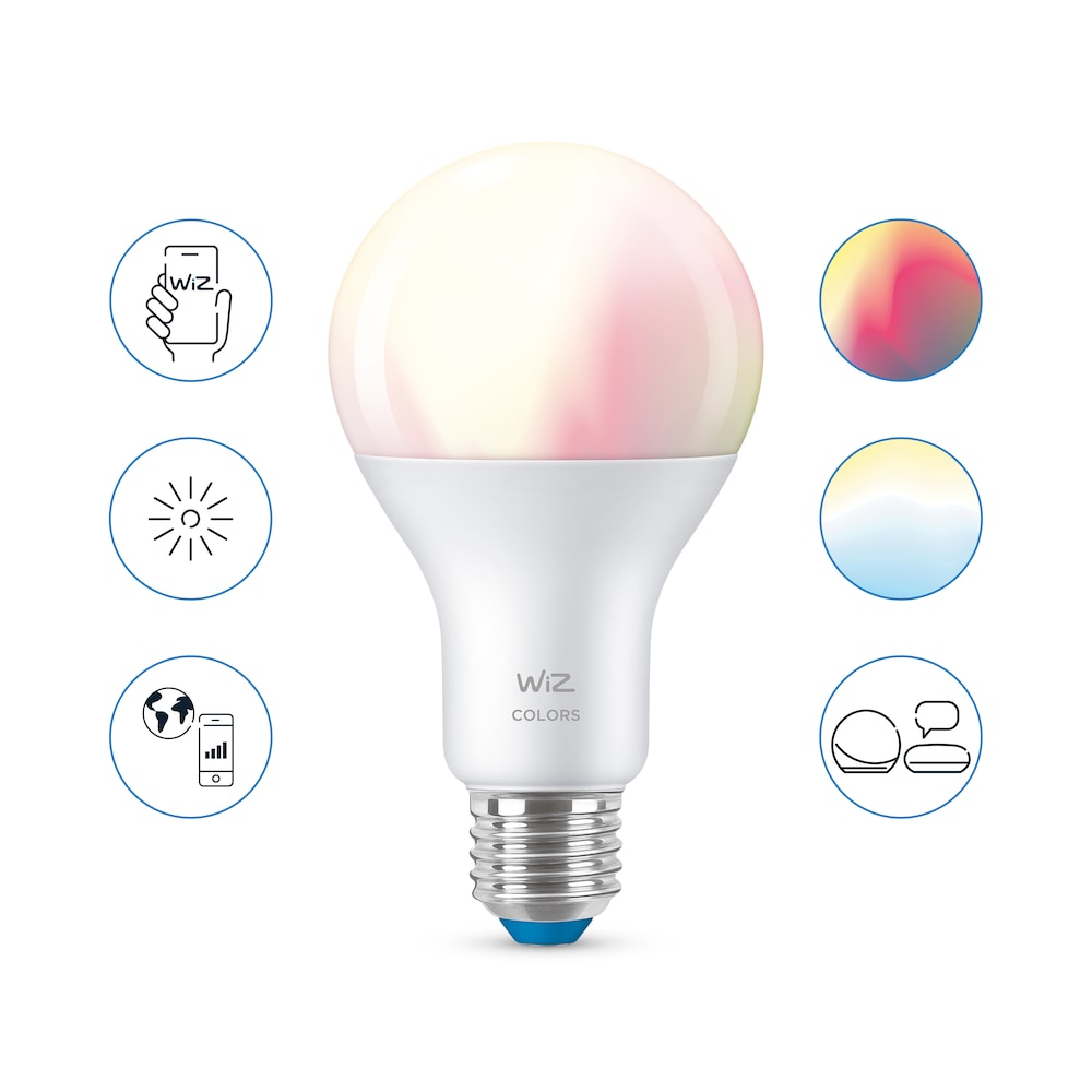 WiZ smarte Lampe mit bis zu 16 Millionen Farbe A67 E27 Wi-Fi