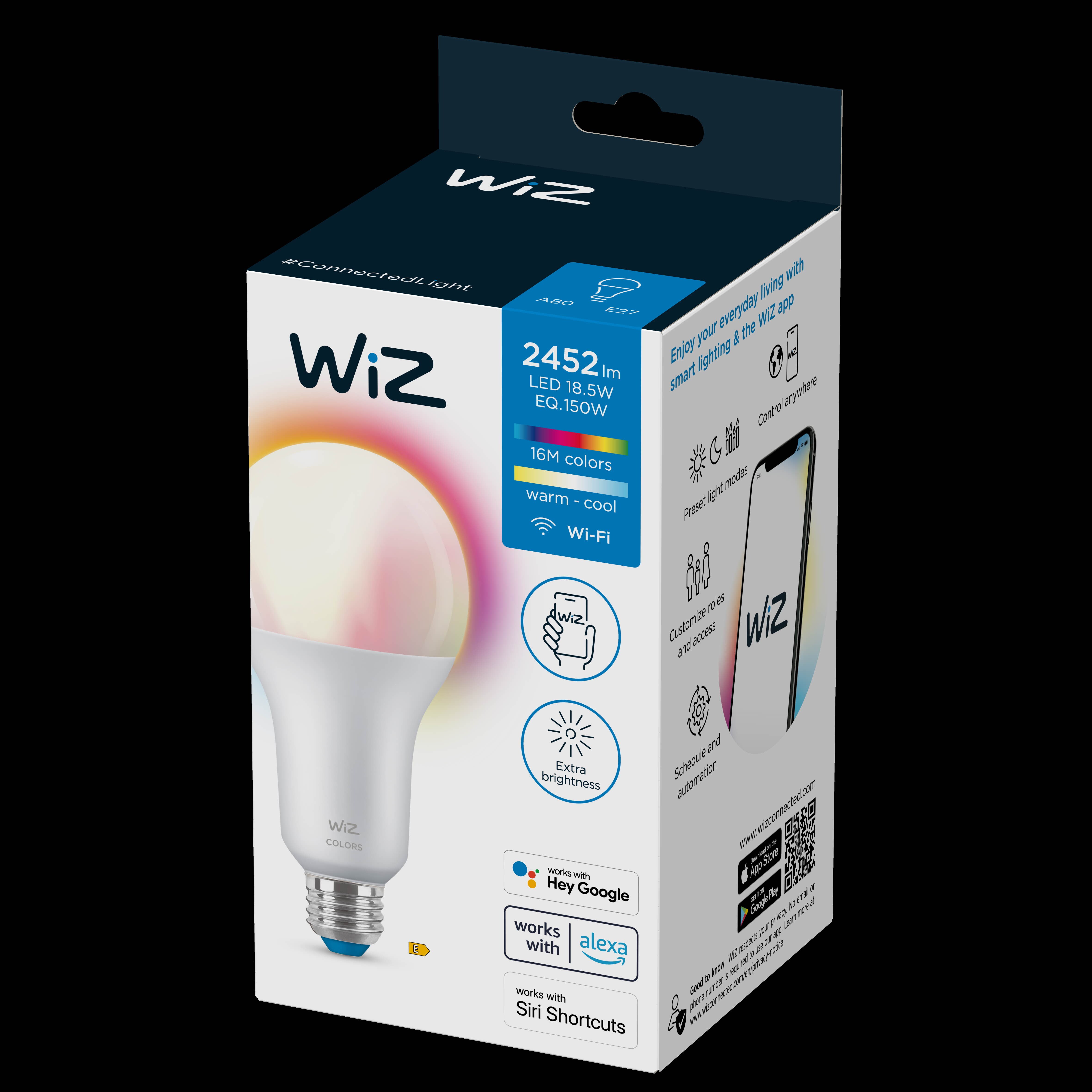 WIZ E27 150W LED Tunable White and color lamp