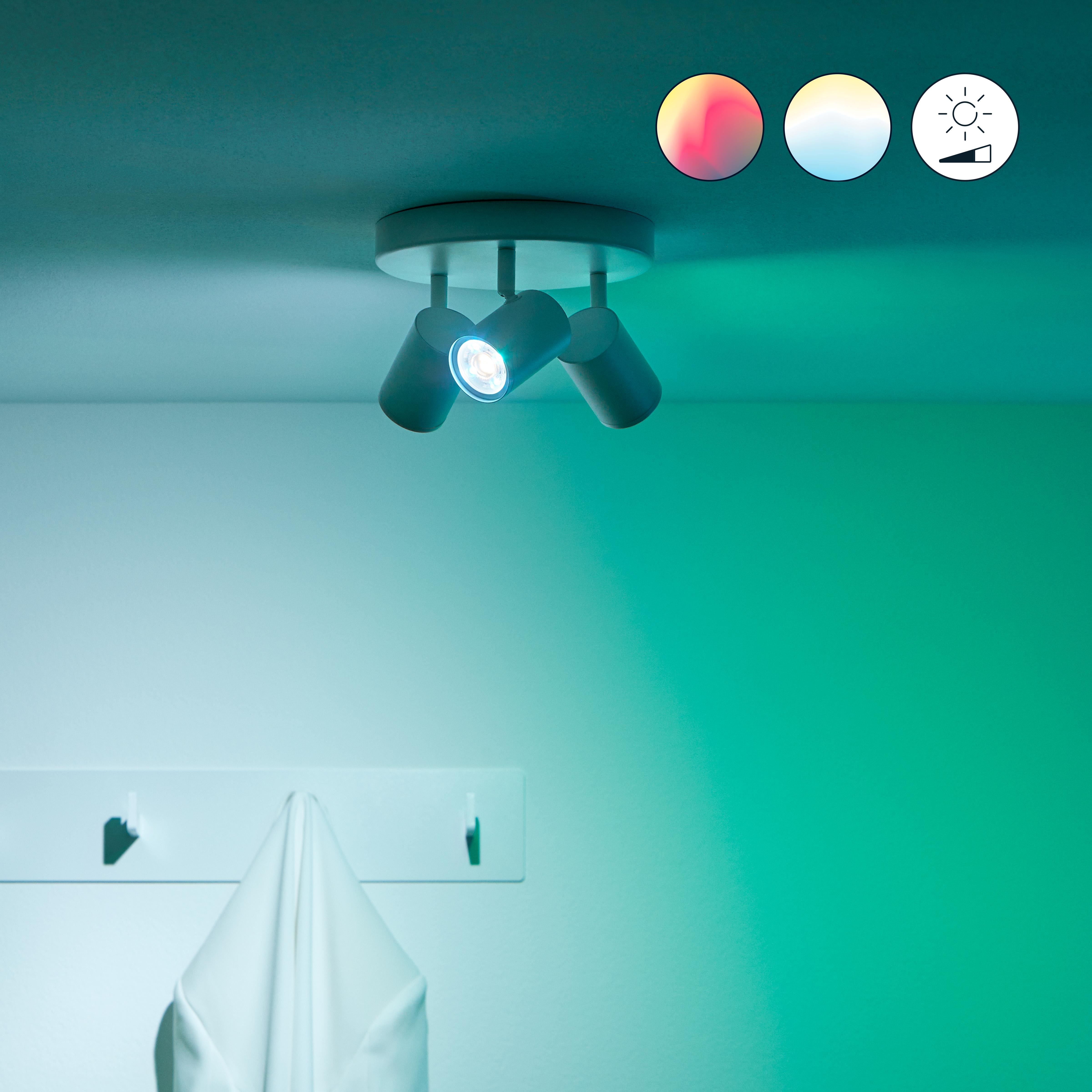 WiZ smarte Lampe mit bis zu 16 Millionen Farbe Spot GU10 Wi-Fi