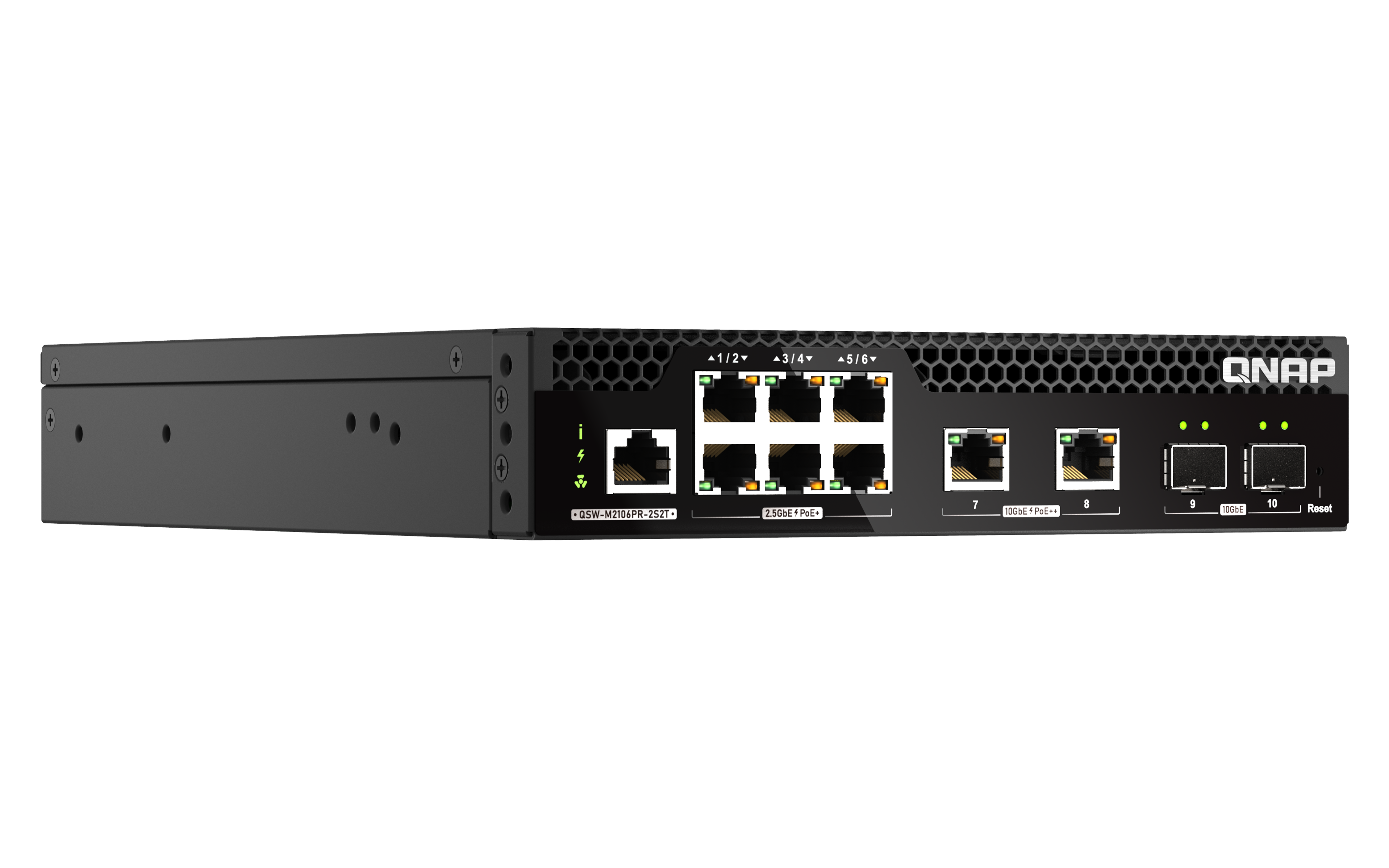 QNAP QSW-M2106PR-2S2T Rackmount 10GbE und 2,5GbE Web Managed Switch