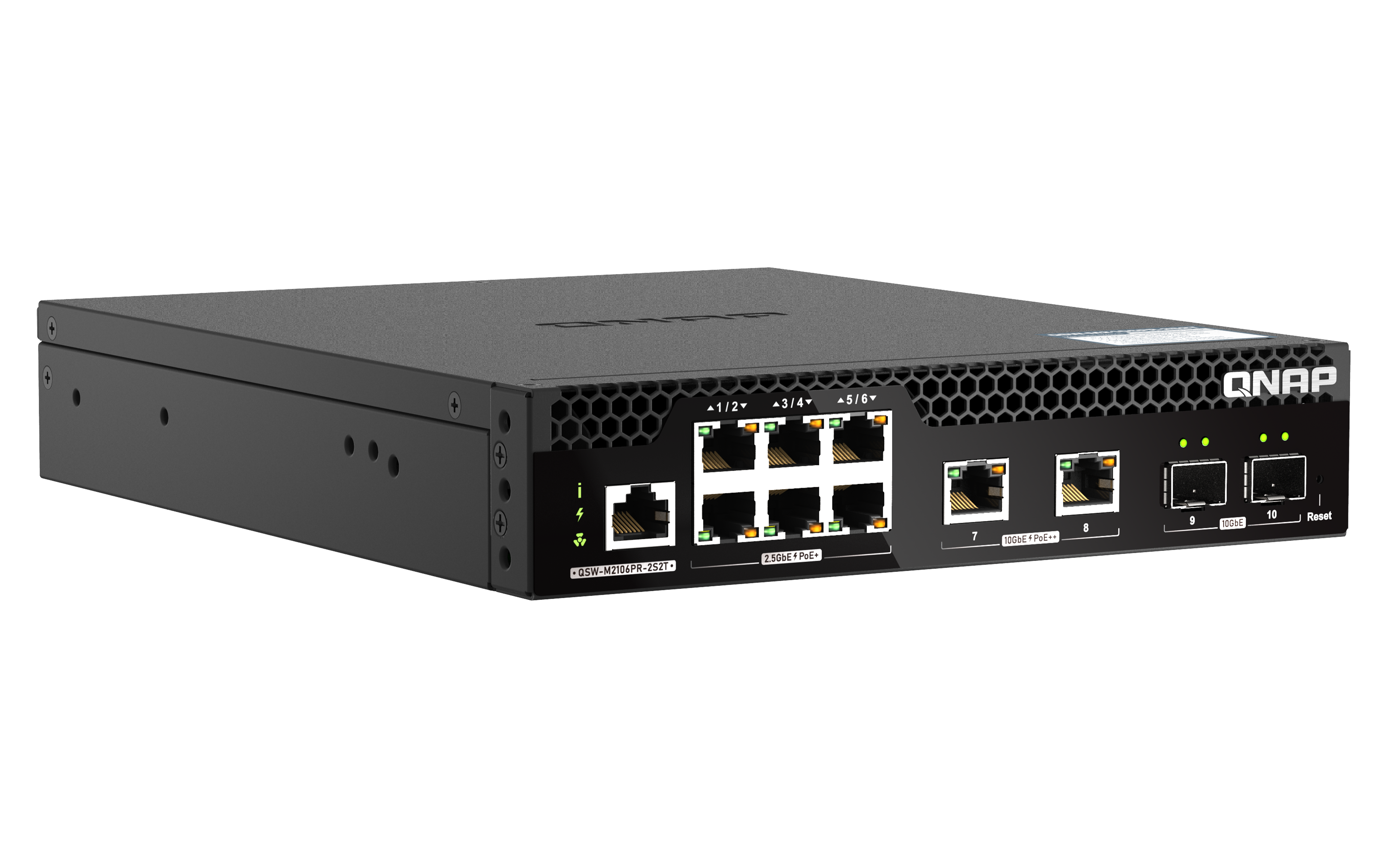 QNAP QSW-M2106PR-2S2T Rackmount 10GbE und 2,5GbE Web Managed Switch