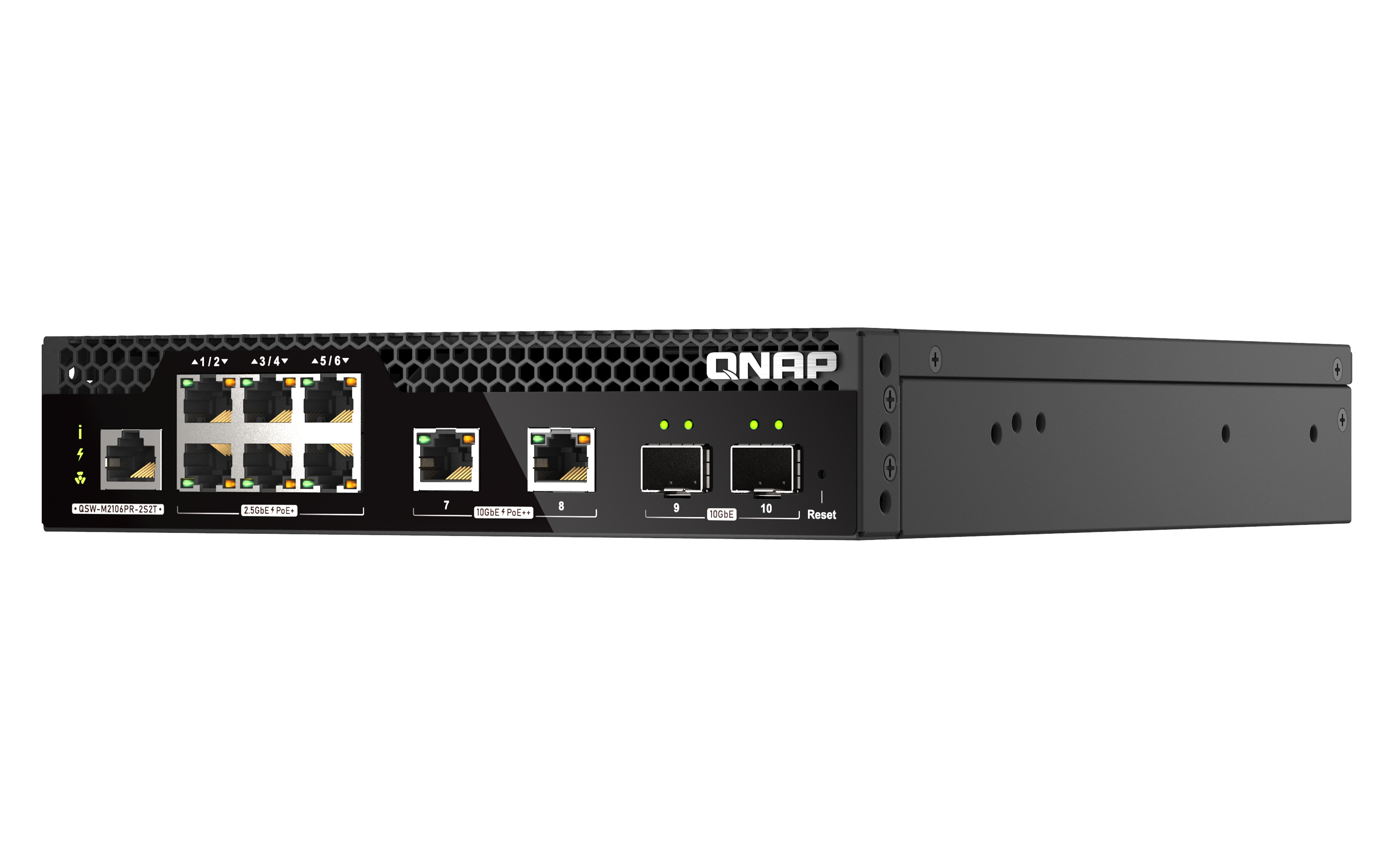 QNAP QSW-M2106PR-2S2T Rackmount 10GbE und 2,5GbE Web Managed Switch