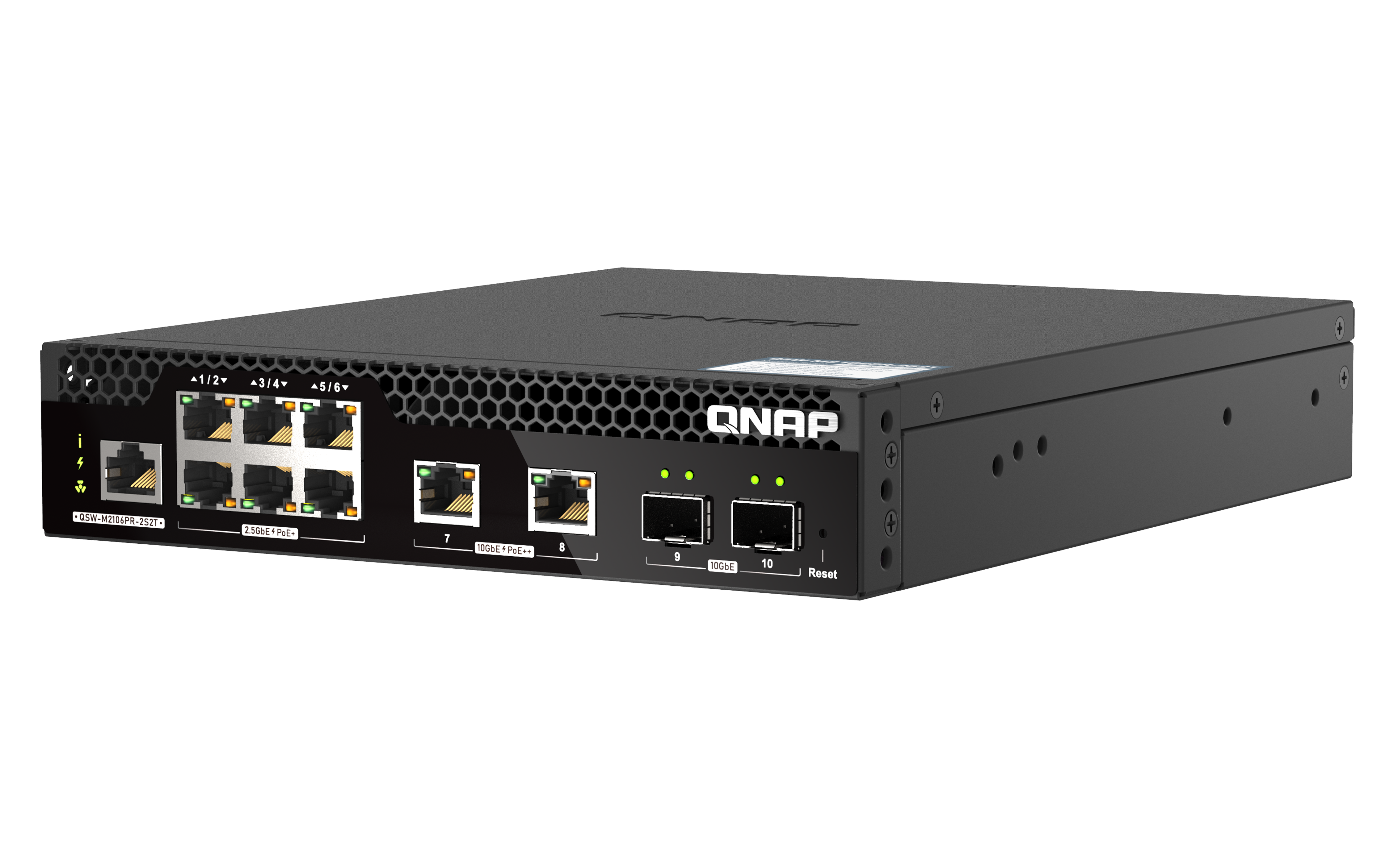 QNAP QSW-M2106PR-2S2T Rackmount 10GbE und 2,5GbE Web Managed Switch