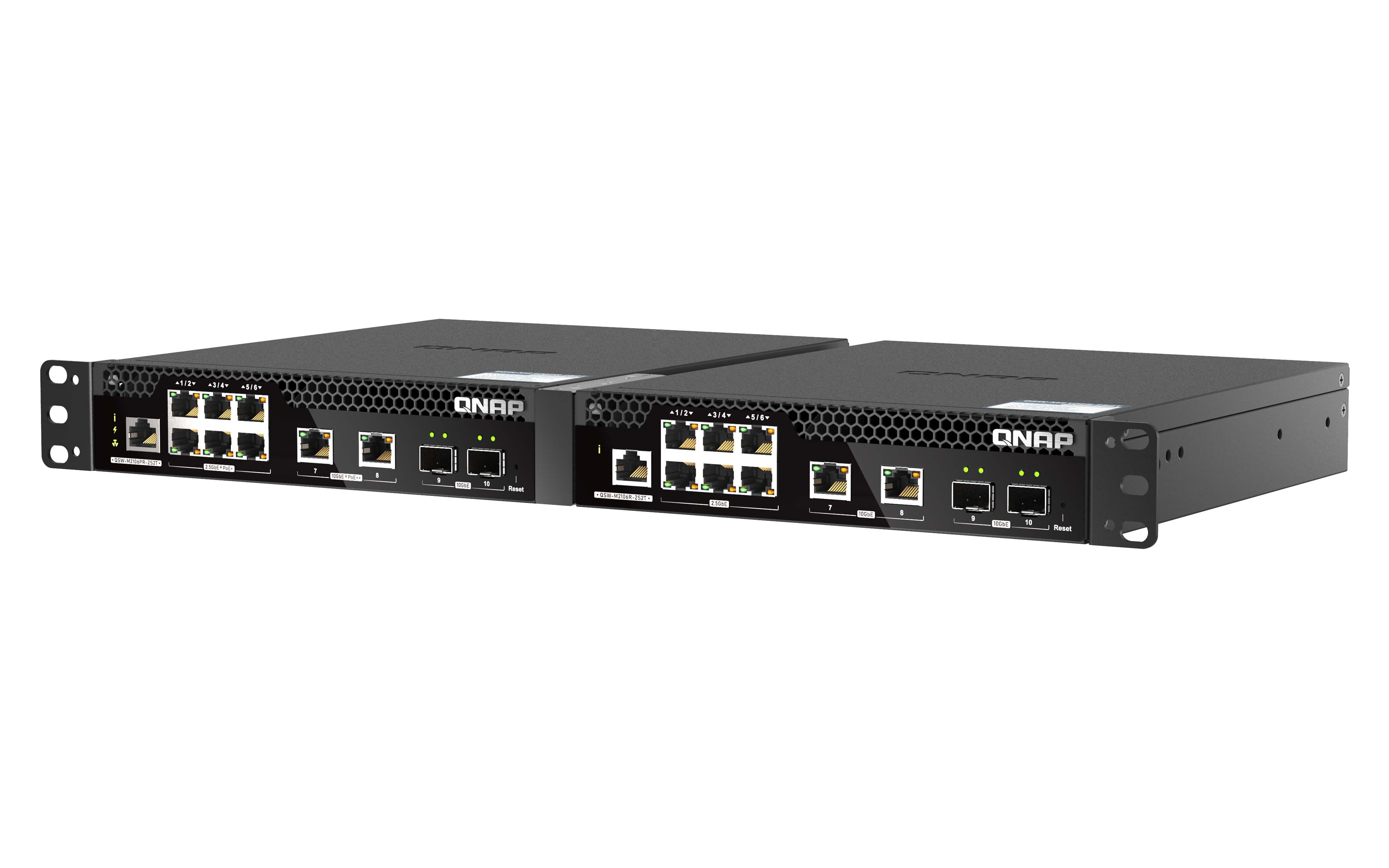 QNAP QSW-M2106PR-2S2T Rackmount 10GbE und 2,5GbE Web Managed Switch