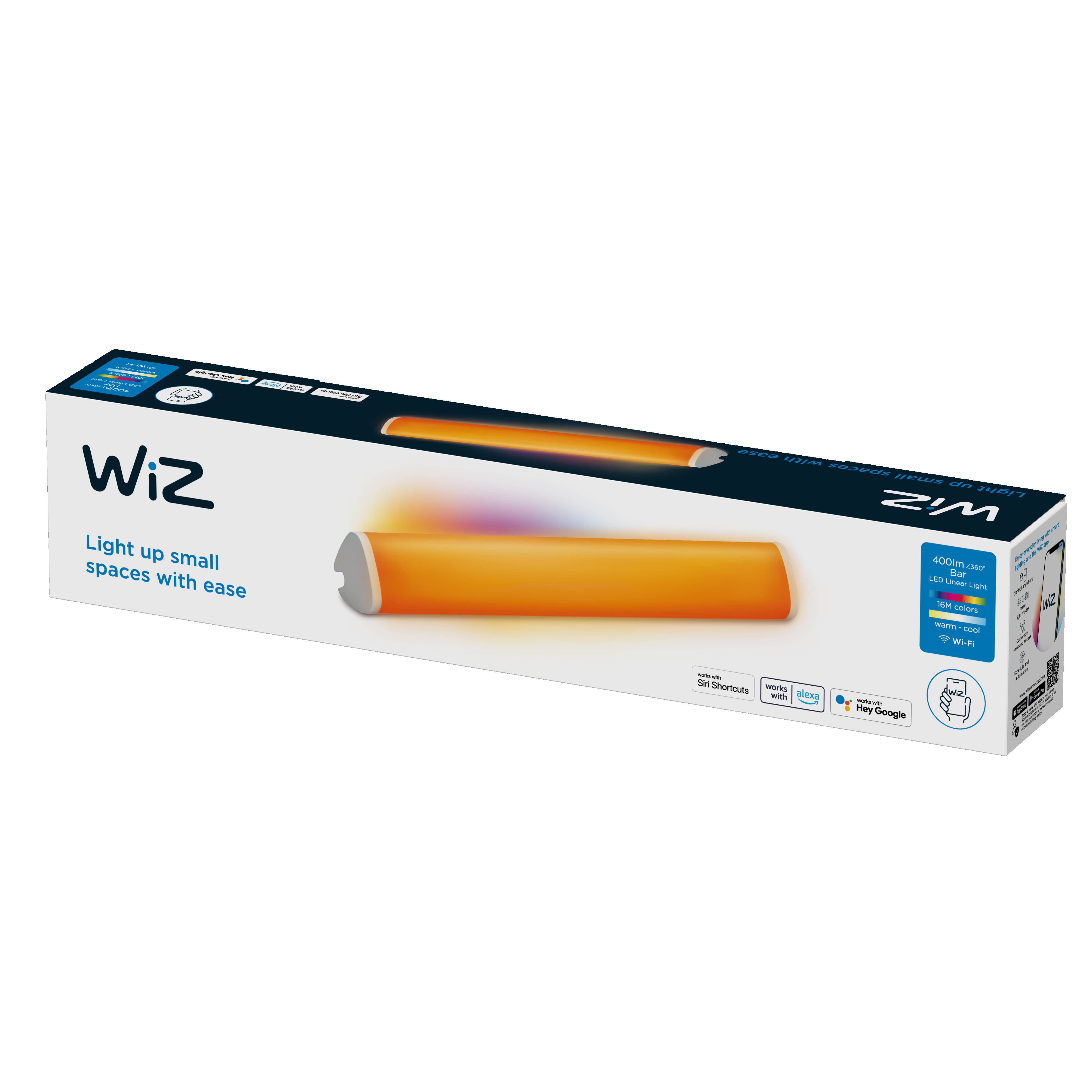 WiZ Light Bar Tischleuchte Tunable White &amp; Color 800lm Dreierpack